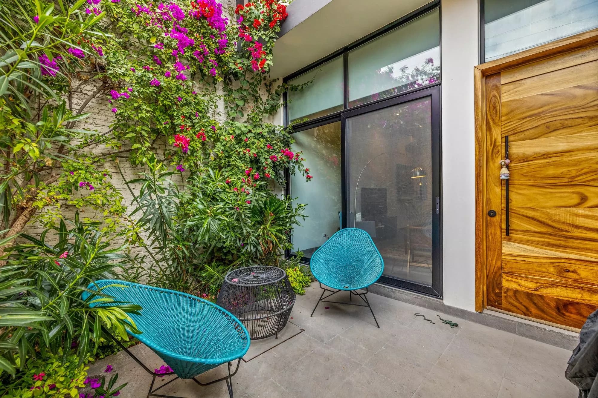 Casa Nochevieja — Guadalupe, San Miguel de Allende — photo 14 — vibrant courtyard oasis, modern elegance meets nature