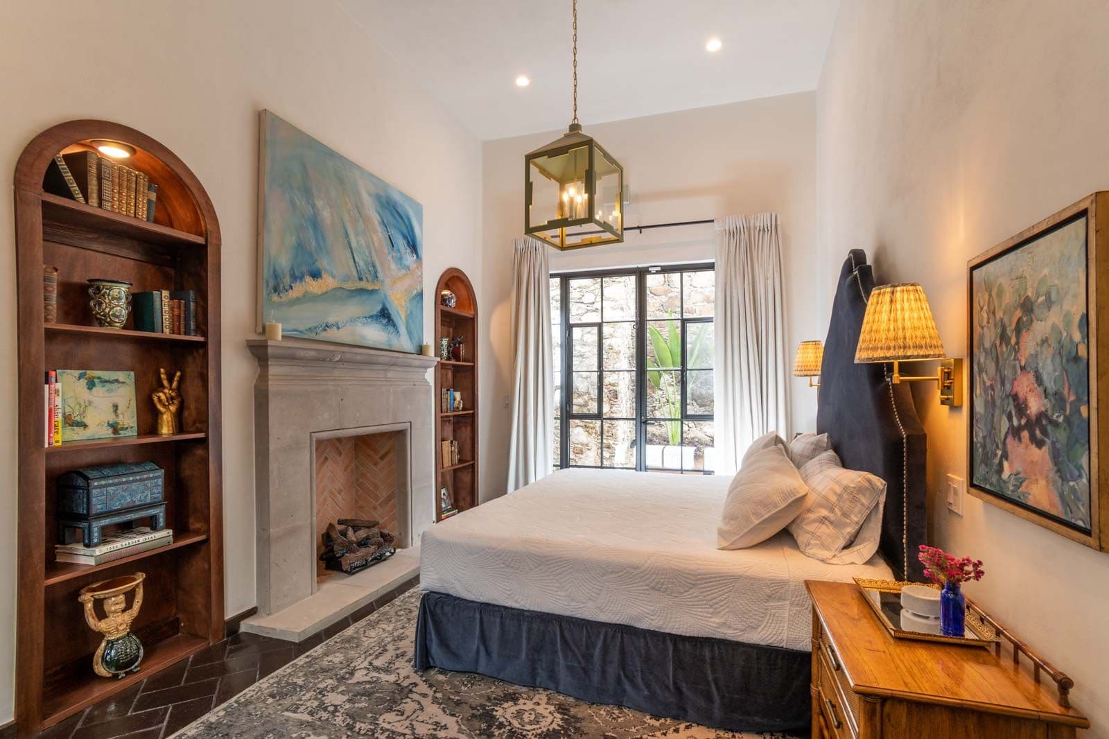 Casa Jacaranda — Guadiana, San Miguel de Allende — photo 6 — sophisticated master suite, refined architectural details