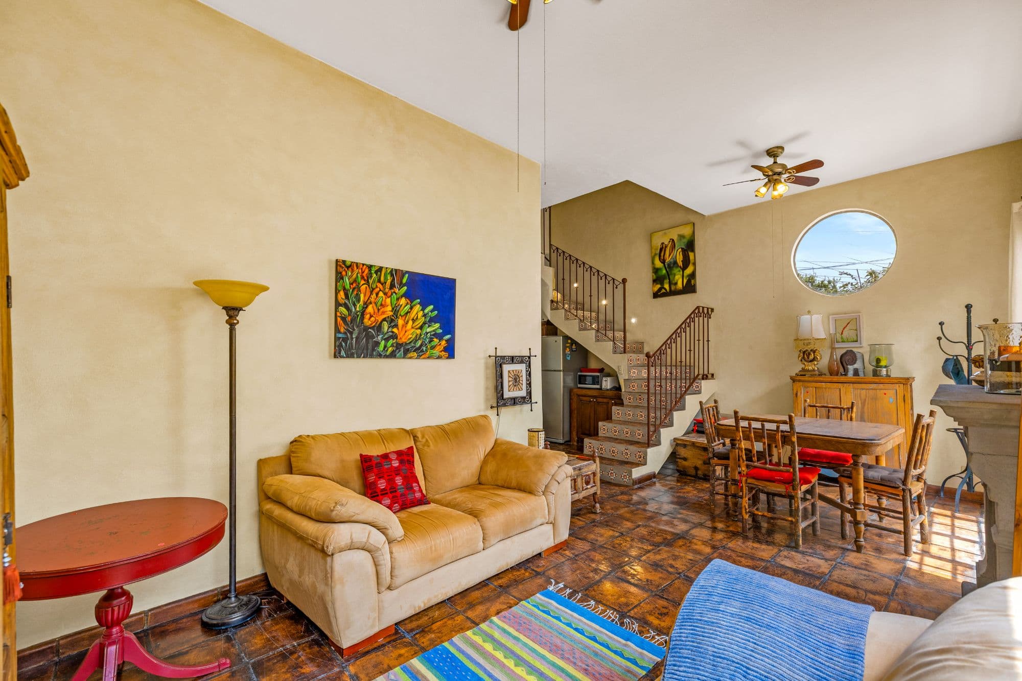 Casa de las Nubes — San Antonio, San Miguel de Allende — photo 6 — bright, artful living with soaring ceilings