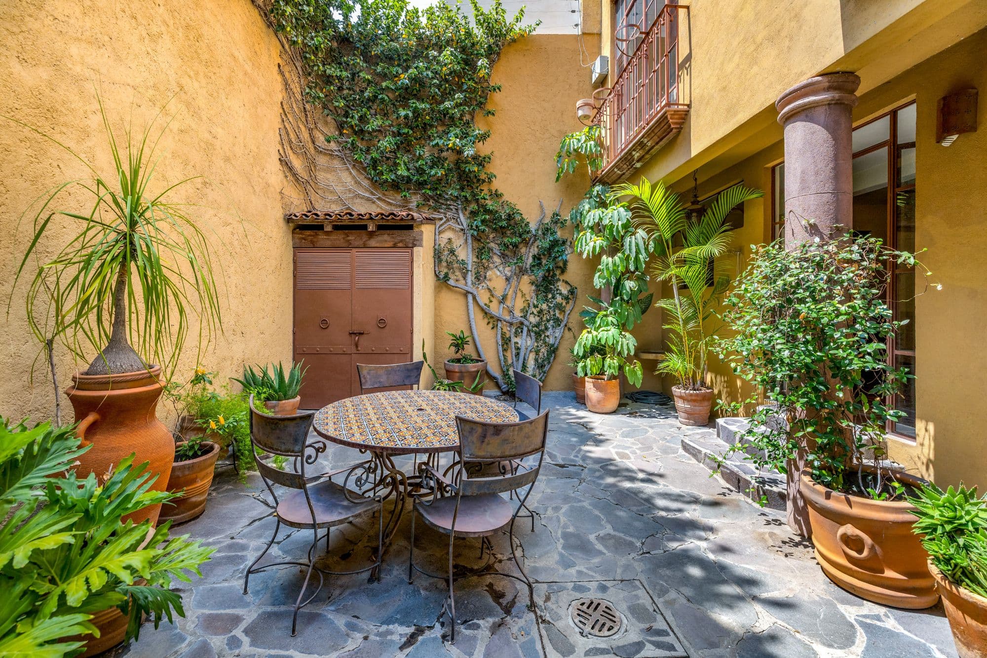 Casa de las Nubes — San Antonio, San Miguel de Allende — photo 16 — enchanting courtyard oasis, dappled sunlight