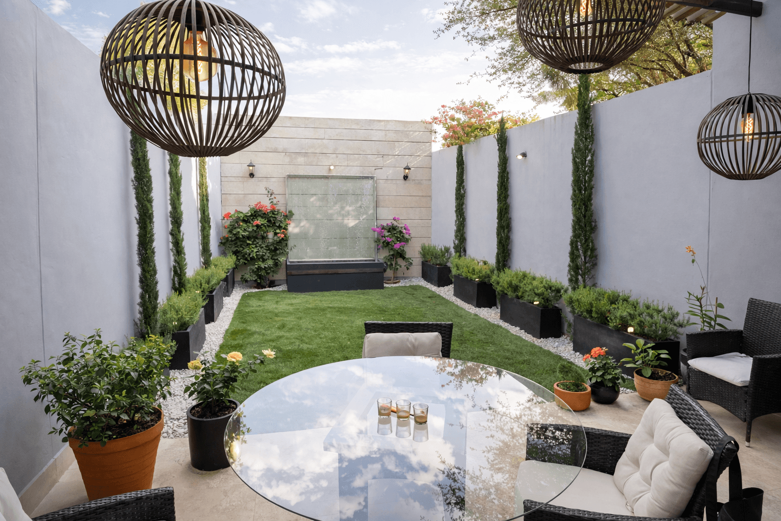 Casa Andrea — Valle del Maíz, San Miguel de Allende — photo 6 — sophisticated courtyard oasis with contemporary elegance