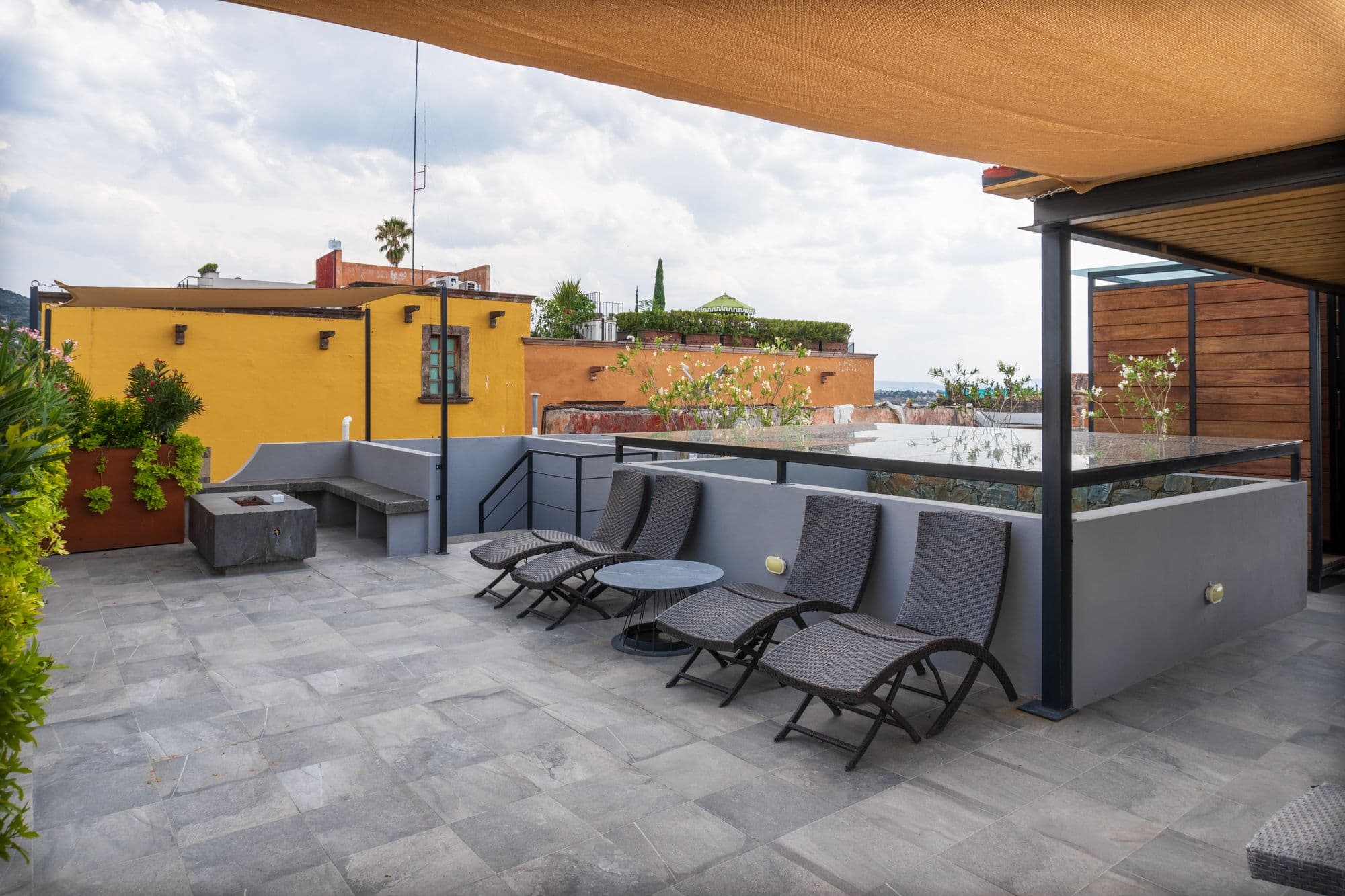 CASA XANTHE — Centro, San Miguel de Allende — photo 25 — sophisticated rooftop terrace, panoramic views