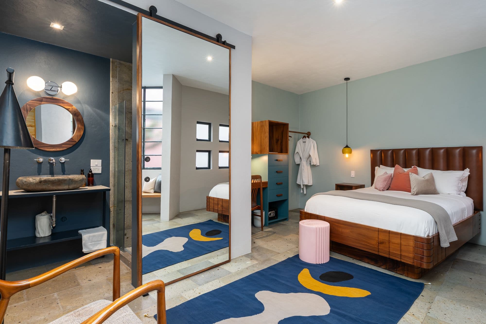The Brooklane — Centro, San Miguel de Allende — photo 30 — contemporary luxury bedroom suite masterpiece