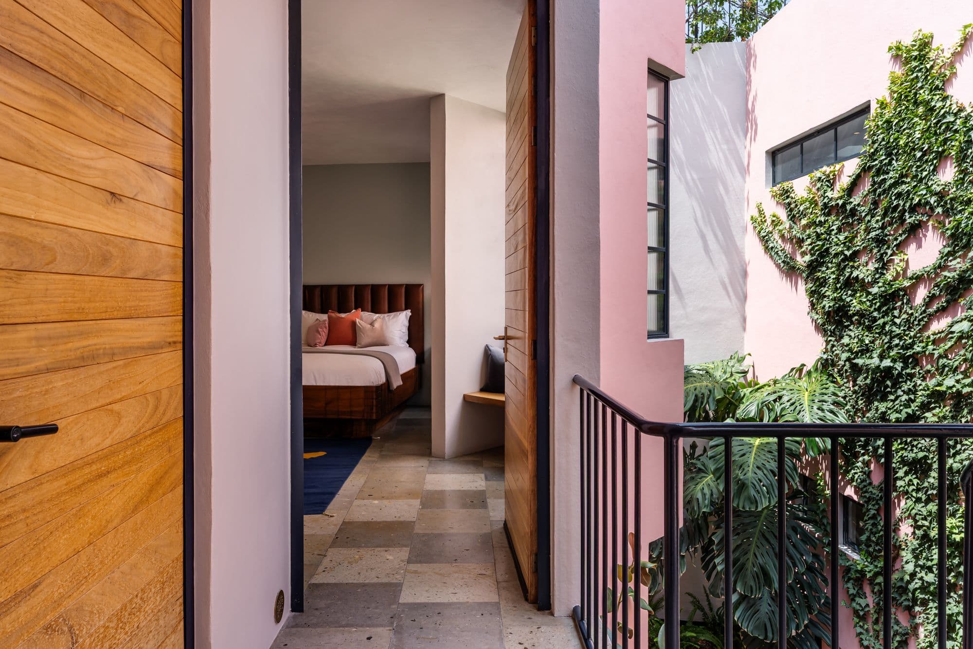 The Brooklane — Centro, San Miguel de Allende — photo 32 — sophisticated passage, verdant courtyard views