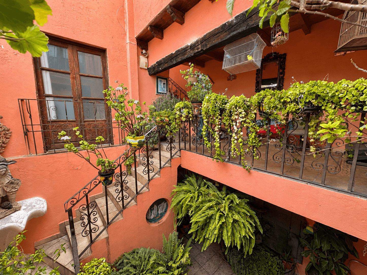CASA MARIA — Centro, San Miguel de Allende — photo 7 — charming colonial courtyard, vibrant and verdant