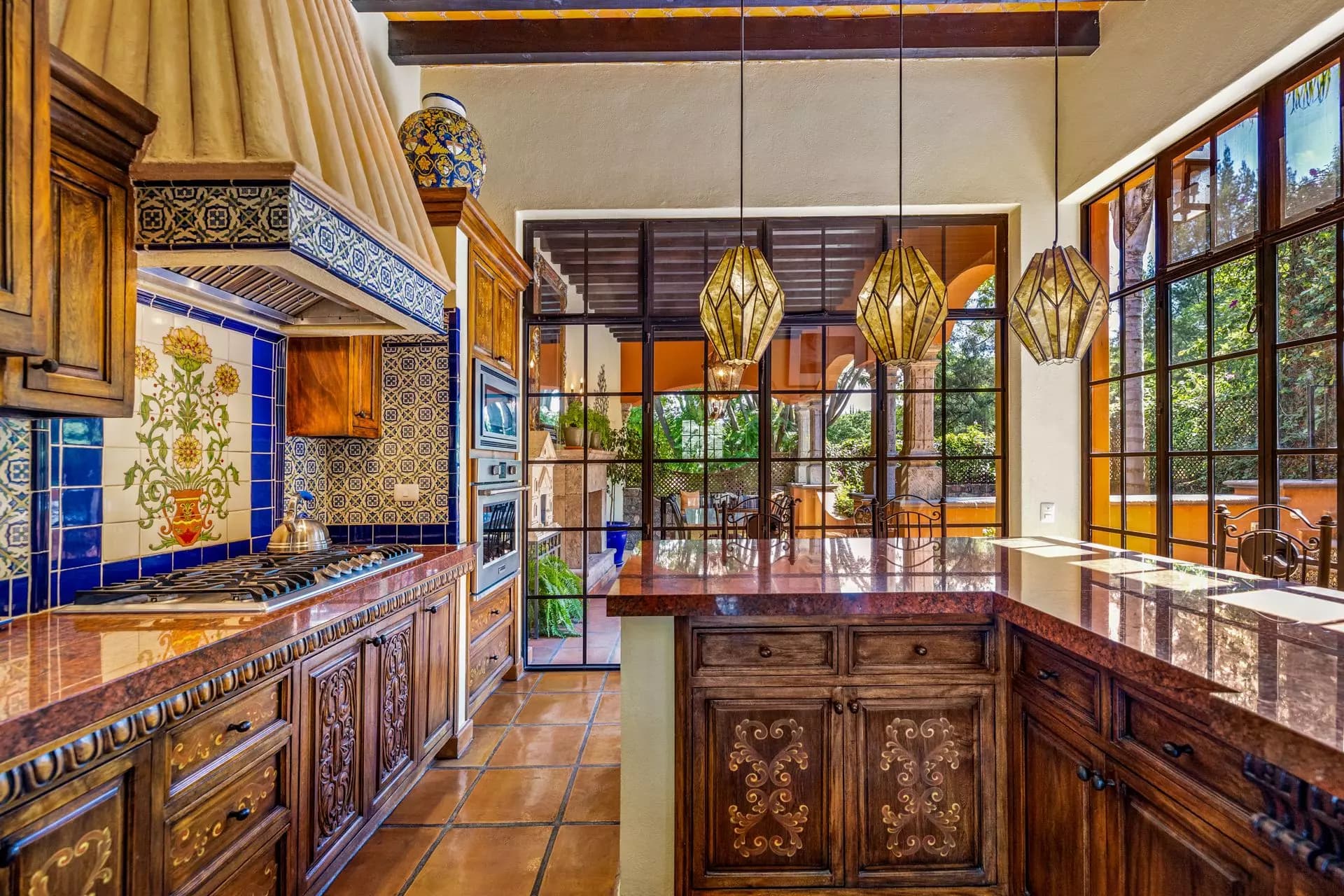 Casa Flora — Guadiana, San Miguel de Allende — photo 11 — elegant mexican kitchen, artisanal details throughout