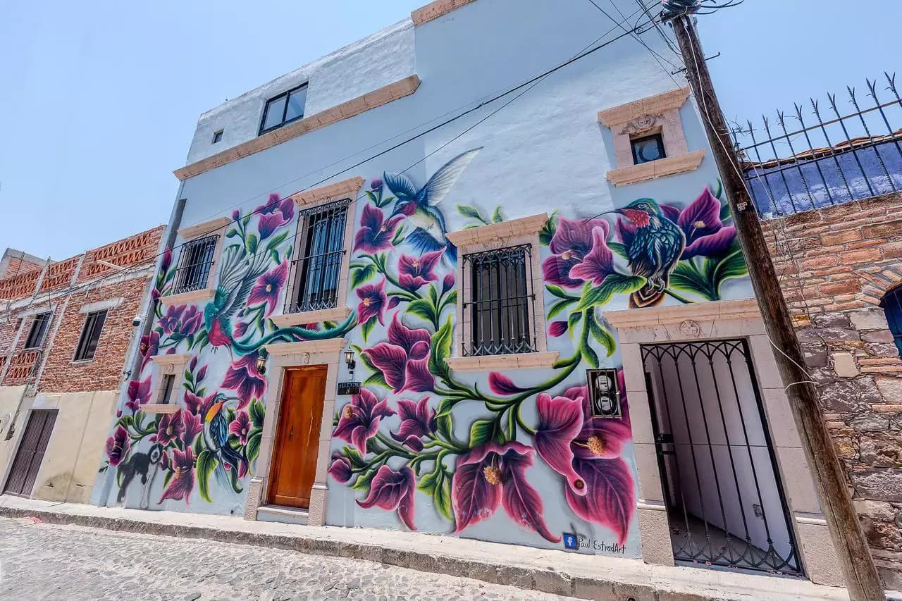 Casa Bella-Vista — Caracol, San Miguel de Allende — photo 15 — vibrant artistic colonial facade charming