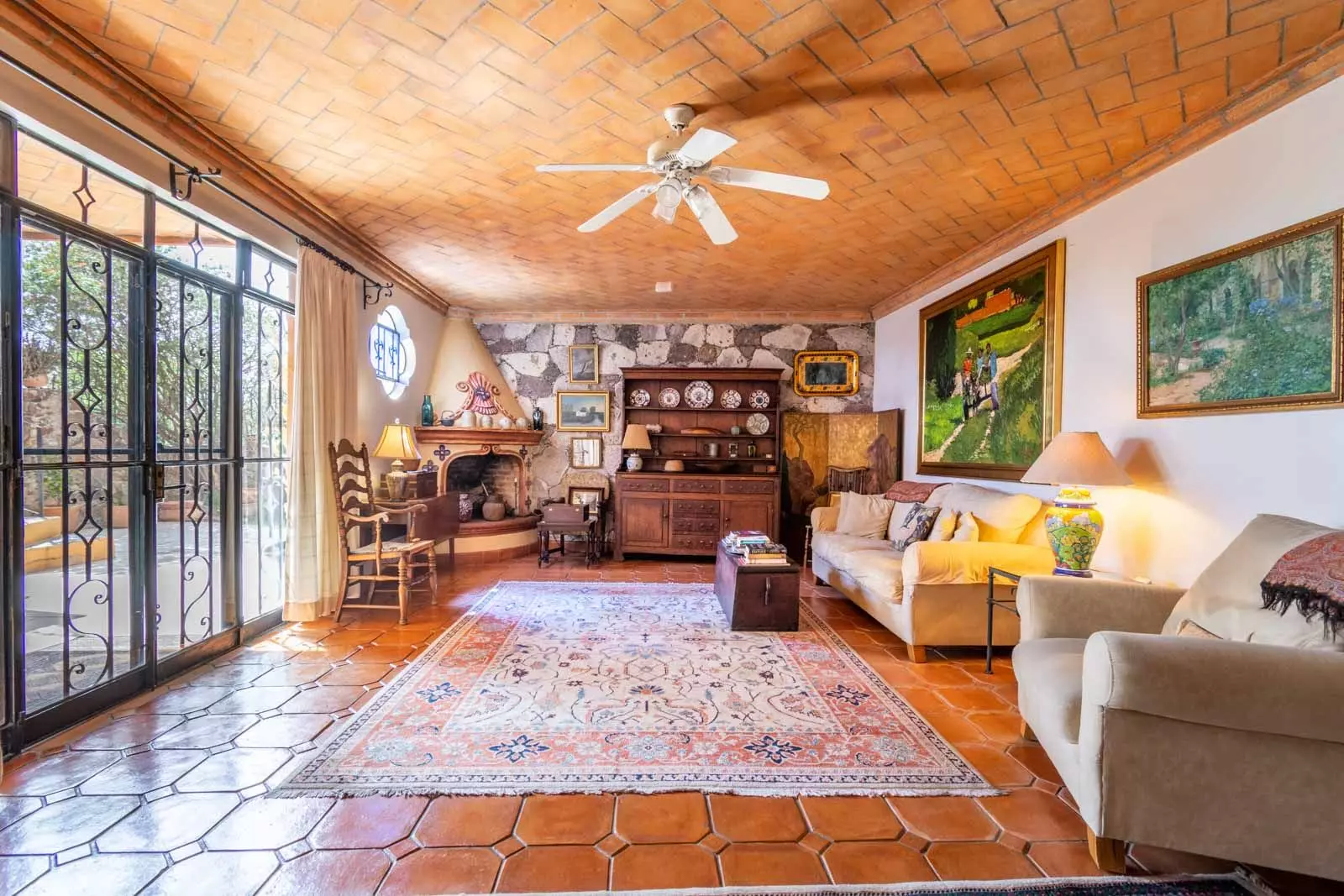Casa Mirador del Sol — Ojo de Agua, San Miguel de Allende — photo 2 — rustic elegance meets soaring wood beams