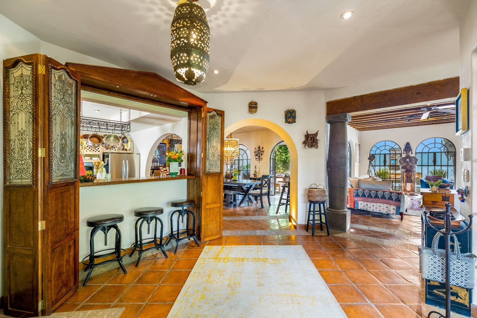 Casa Colonial Eclectica — San Antonio, San Miguel de Allende — photo 4 — elegant colonial hacienda with soaring archways