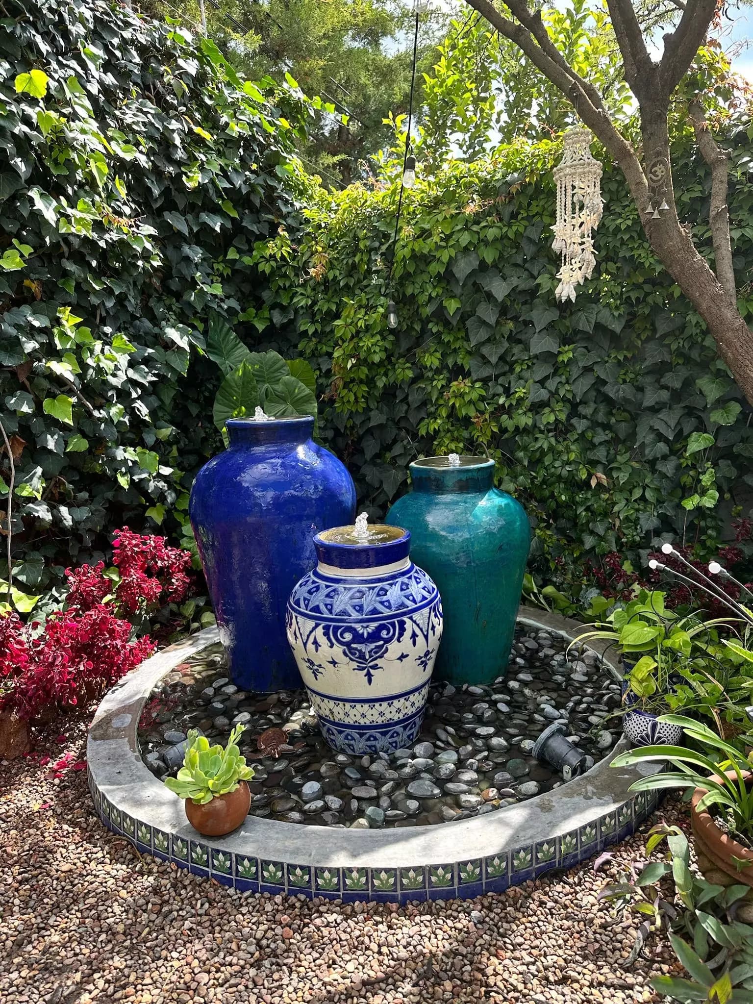 Casa Wabi Sabi en Rancho Labradores — Los Labradores, San Miguel de Allende — photo 24 — serene courtyard water feature oasis