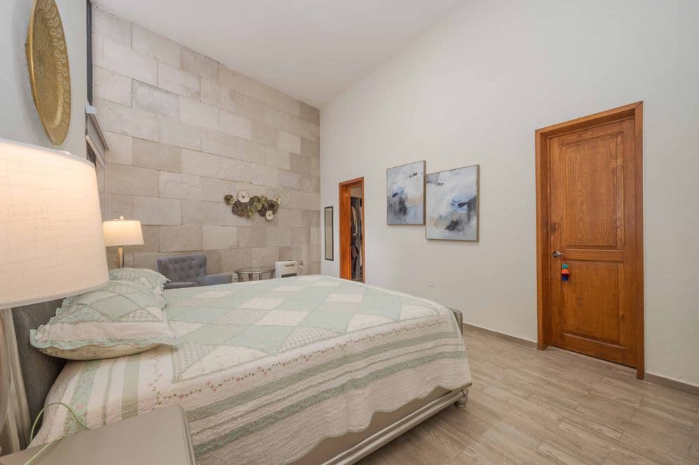 Casa Huerta La Antigua — Antigua Residencial, San Miguel de Allende — photo 2 — serene master suite, rustic-modern elegance