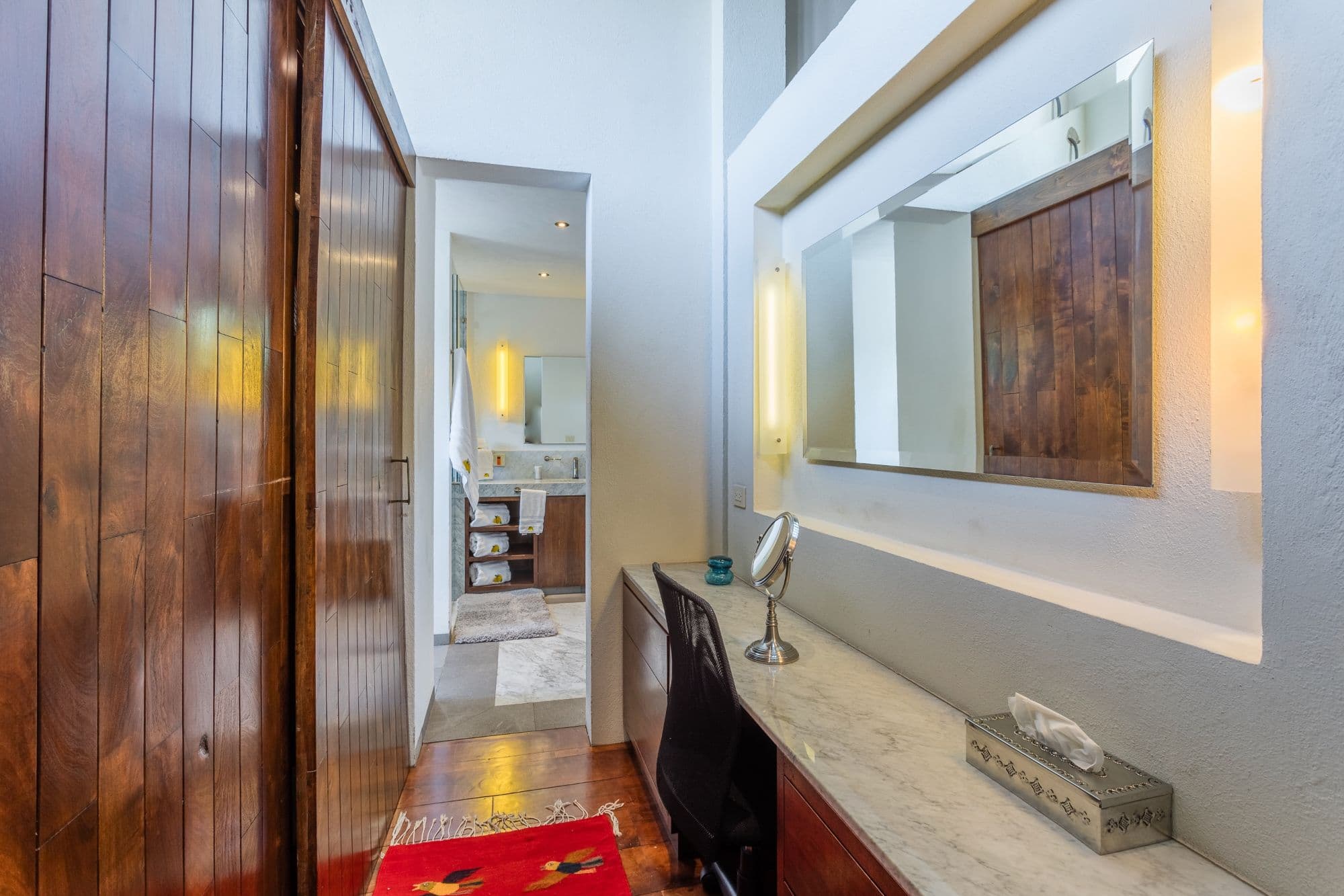 Casa de los Limones — San Antonio, San Miguel de Allende — photo 25 — elegant master suite, warm ambient lighting