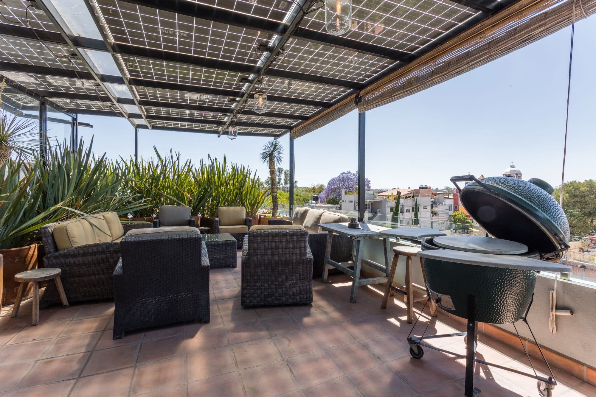 Casa de los Limones — San Antonio, San Miguel de Allende — photo 31 — solar-powered rooftop entertaining terrace
