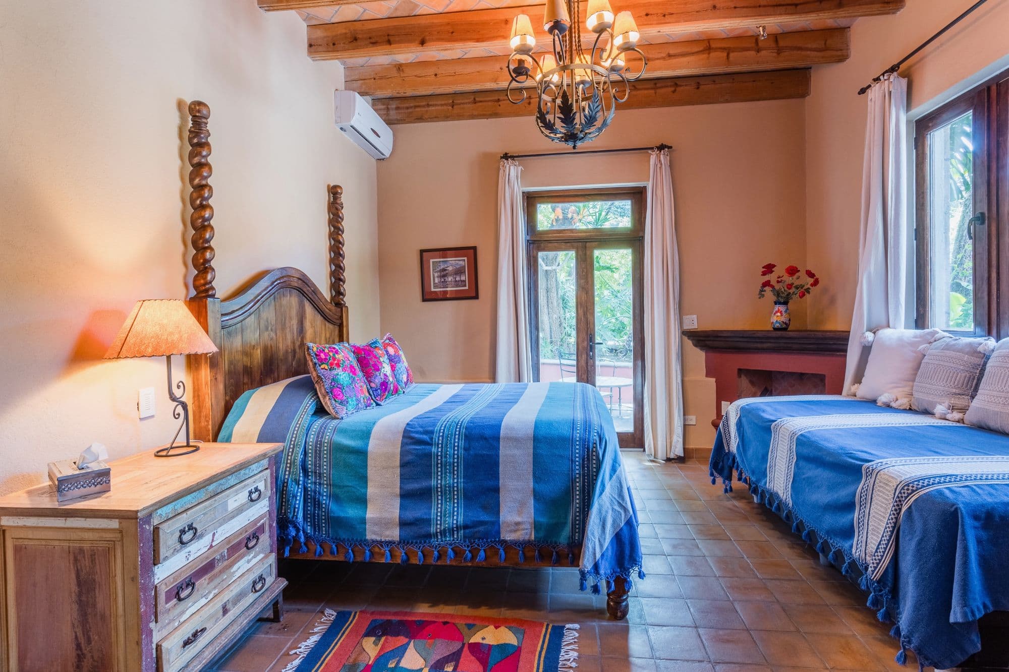 Casa de los Limones — San Antonio, San Miguel de Allende — photo 9 — hacienda-style bedroom, authentic colonial charm