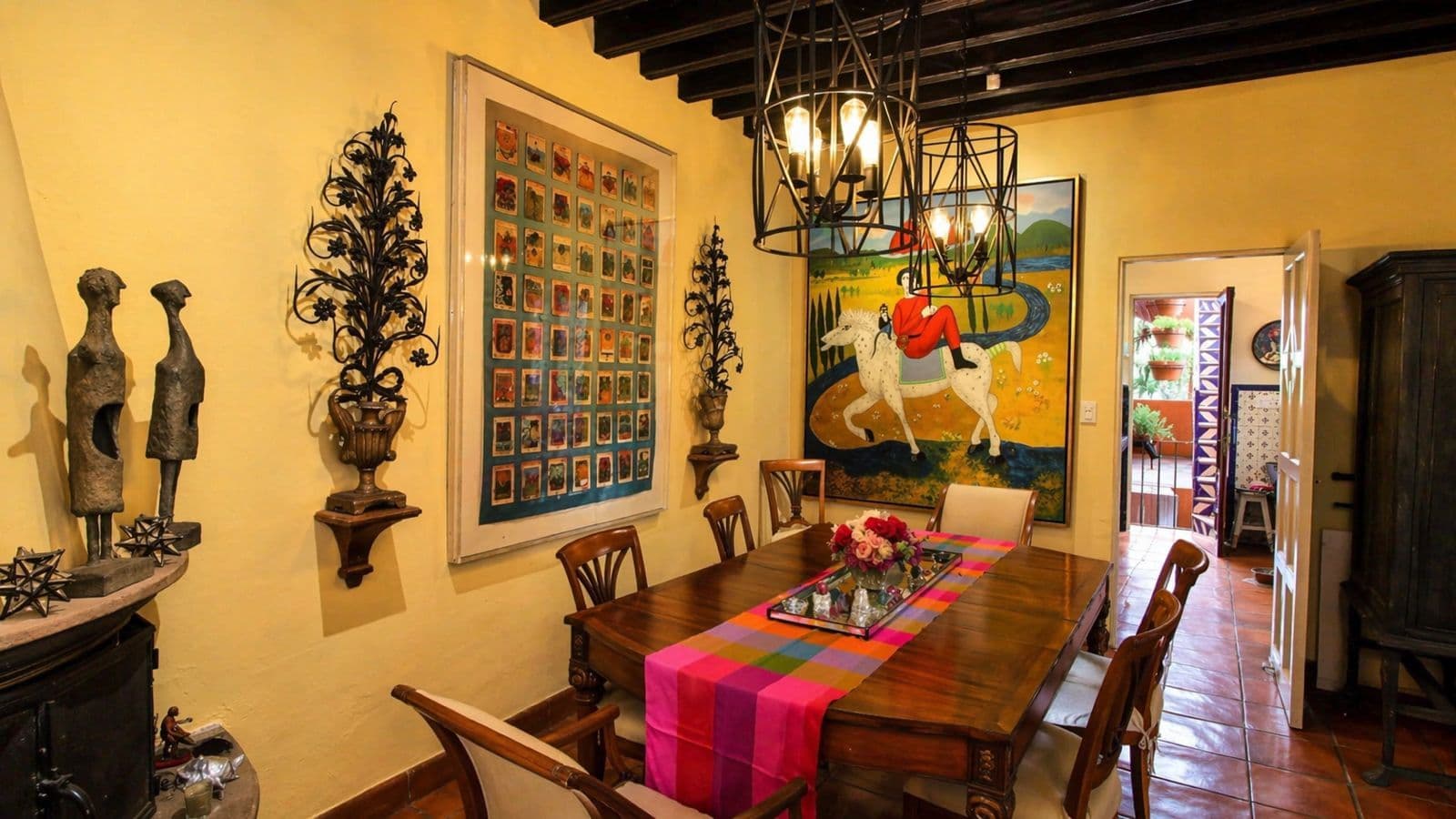 Casa Baeza — Centro, San Miguel de Allende — photo 3 — elegant colonial dining, vibrant artistic ambiance
