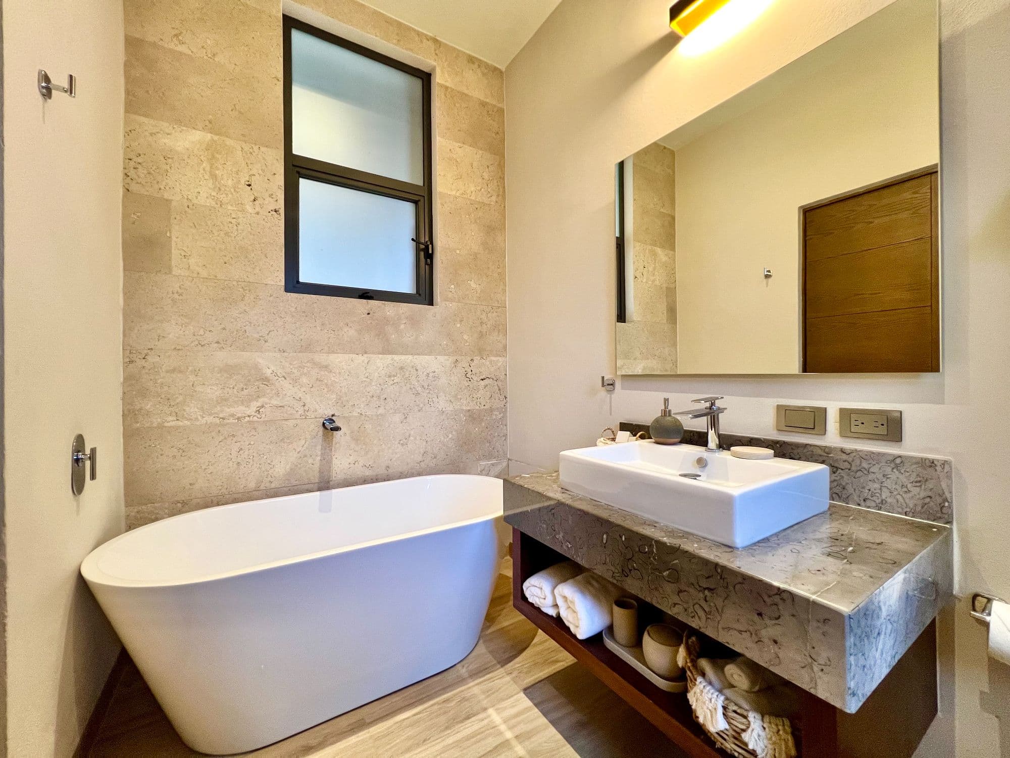 Casa Mi Cielo (Fractional) — San Virgilio, San Miguel de Allende — photo 14 — spa-inspired luxury master bath retreat