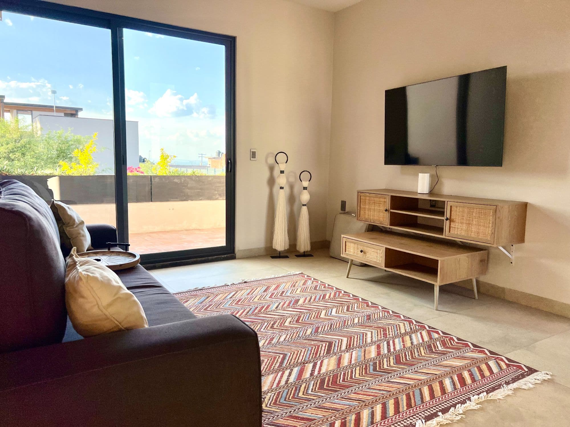 Casa Mi Cielo (Fractional) — San Virgilio, San Miguel de Allende — photo 15 — sunlit contemporary living with terrace views