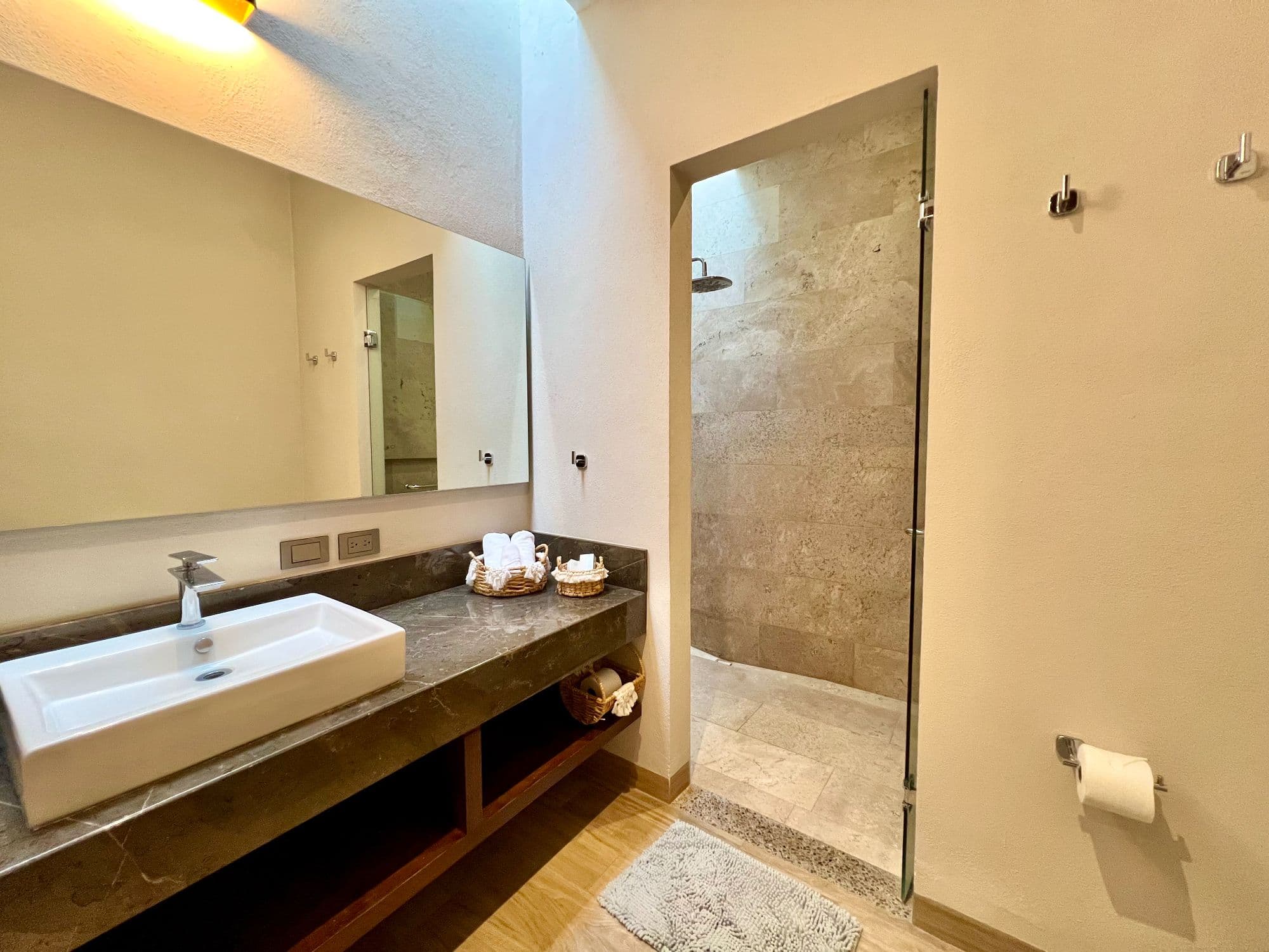 Casa Mi Cielo (Fractional) — San Virgilio, San Miguel de Allende — photo 21 — spa-like sanctuary with travertine elegance