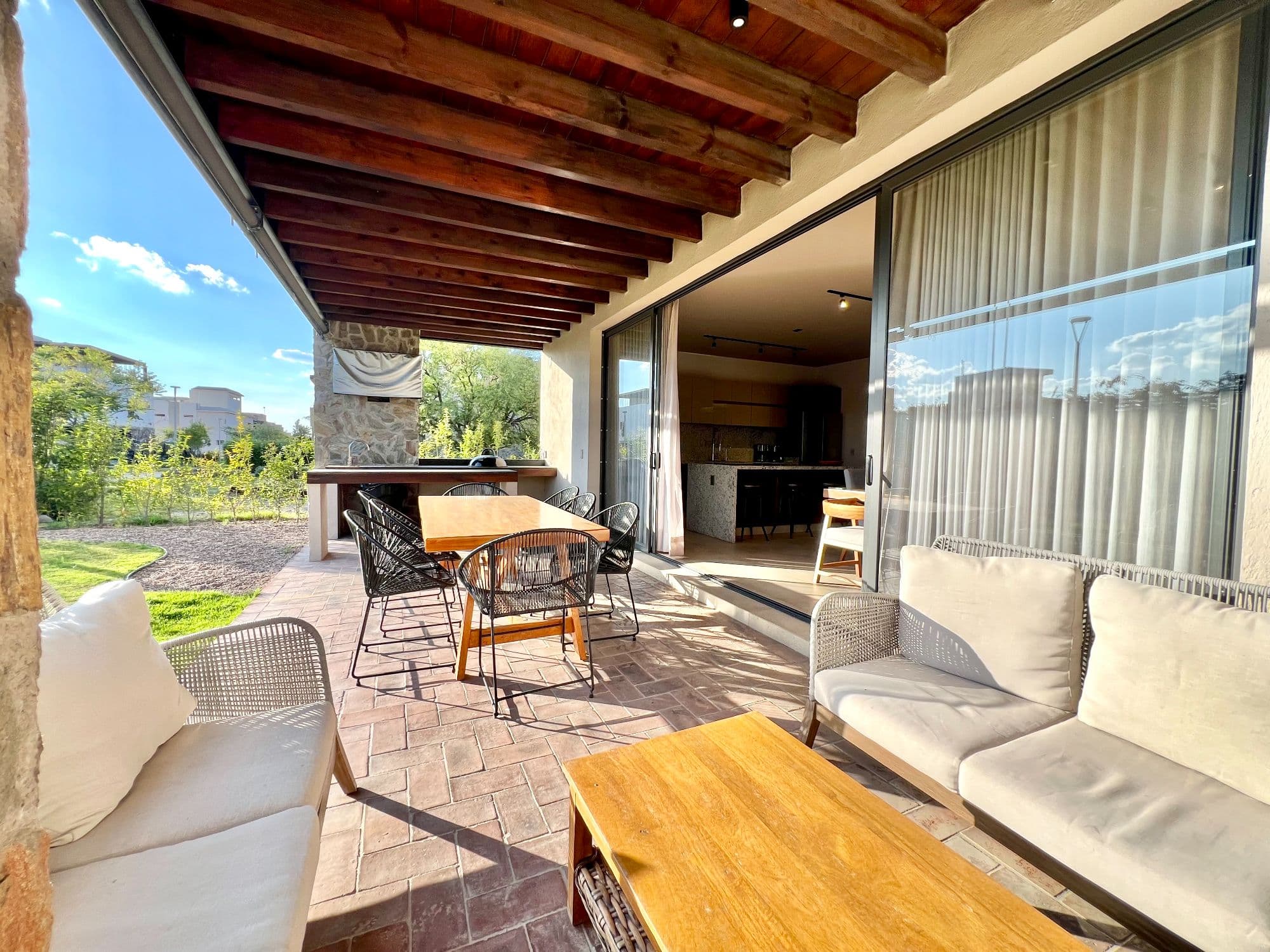 Casa Mi Cielo (Fractional) — San Virgilio, San Miguel de Allende — photo 10 — sophisticated covered terrace with garden views