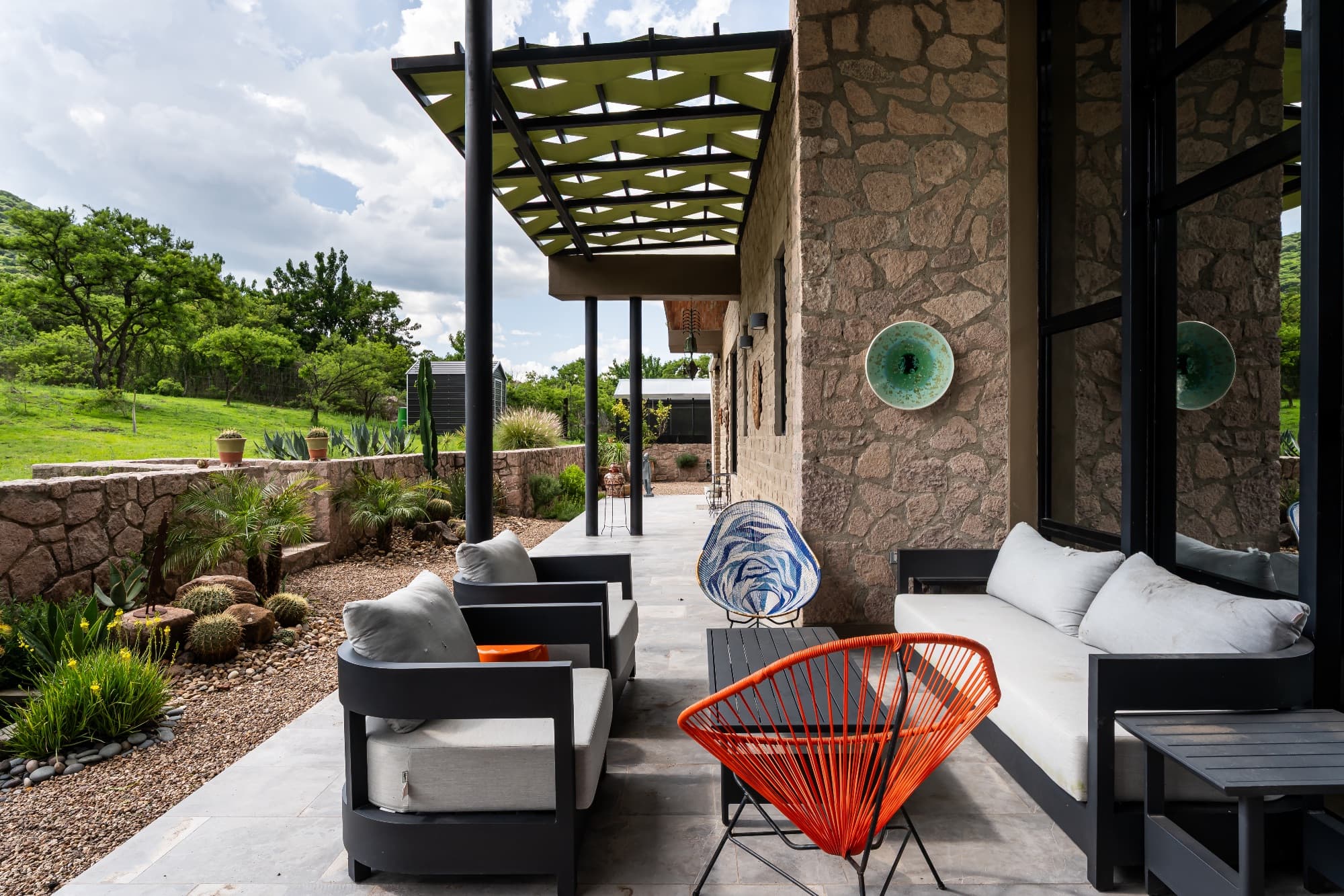 Santuario Tierra Viva — Sosnabar, San Miguel de Allende — photo 19 — contemporary outdoor living elegantly appointed