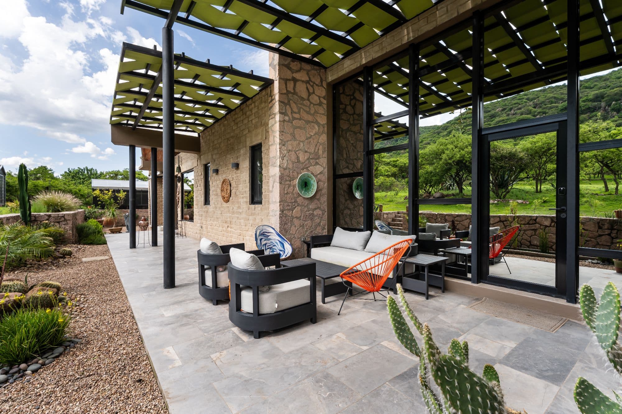 Santuario Tierra Viva — Sosnabar, San Miguel de Allende — photo 35 — contemporary outdoor living, verdant valley views