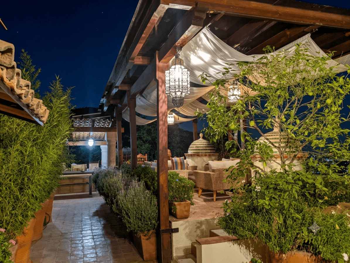 Condo Sto. Domingo — Centro, San Miguel de Allende — photo 19 — enchanting twilight courtyard oasis