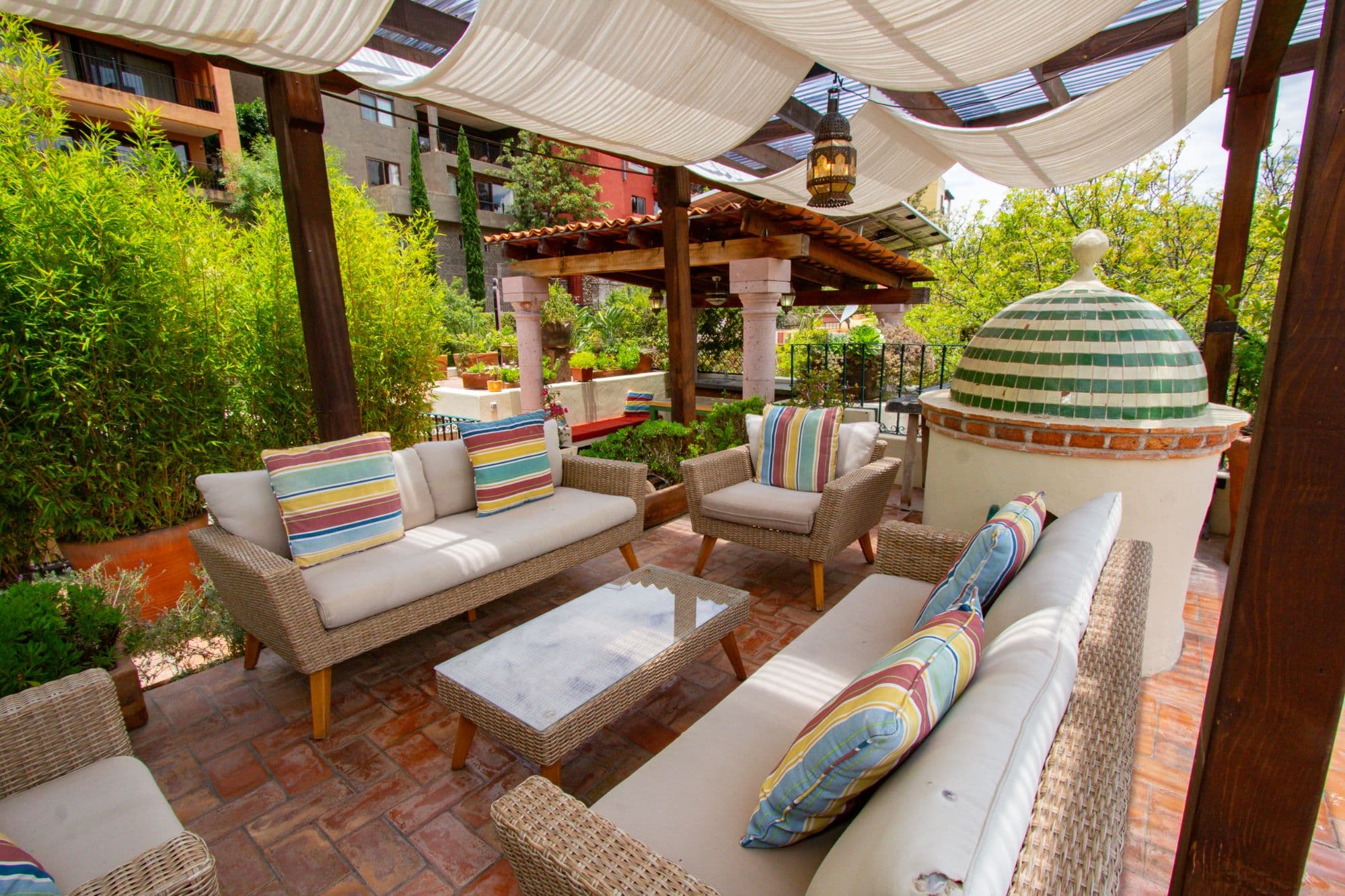 Condo Sto. Domingo — Centro, San Miguel de Allende — photo 12 — enchanting rooftop terrace with mediterranean charm