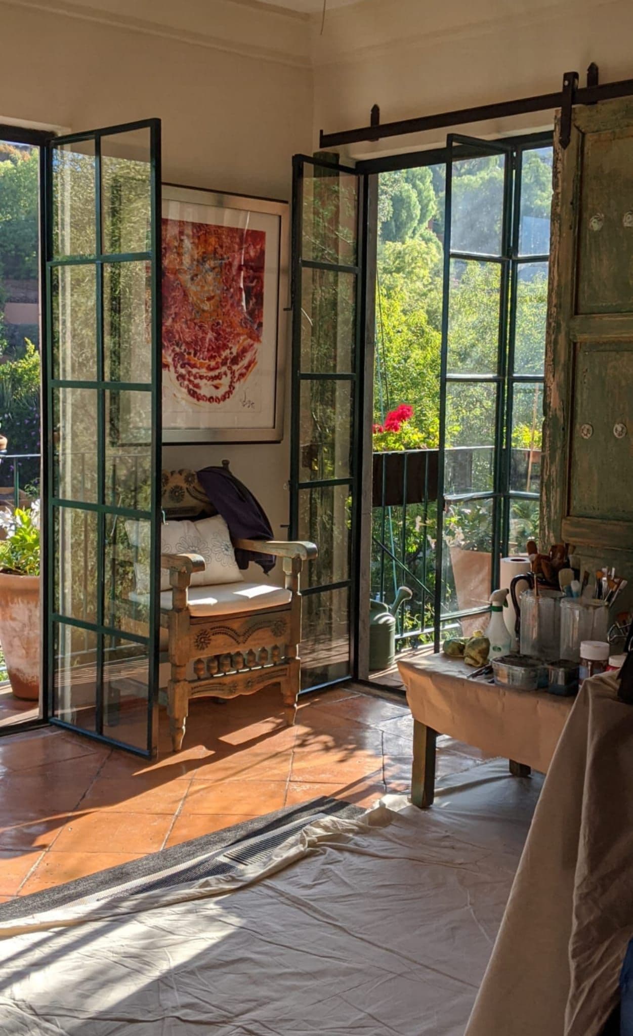 Condo Sto. Domingo — Centro, San Miguel de Allende — photo 4 — sun-drenched studio with panoramic verdant views