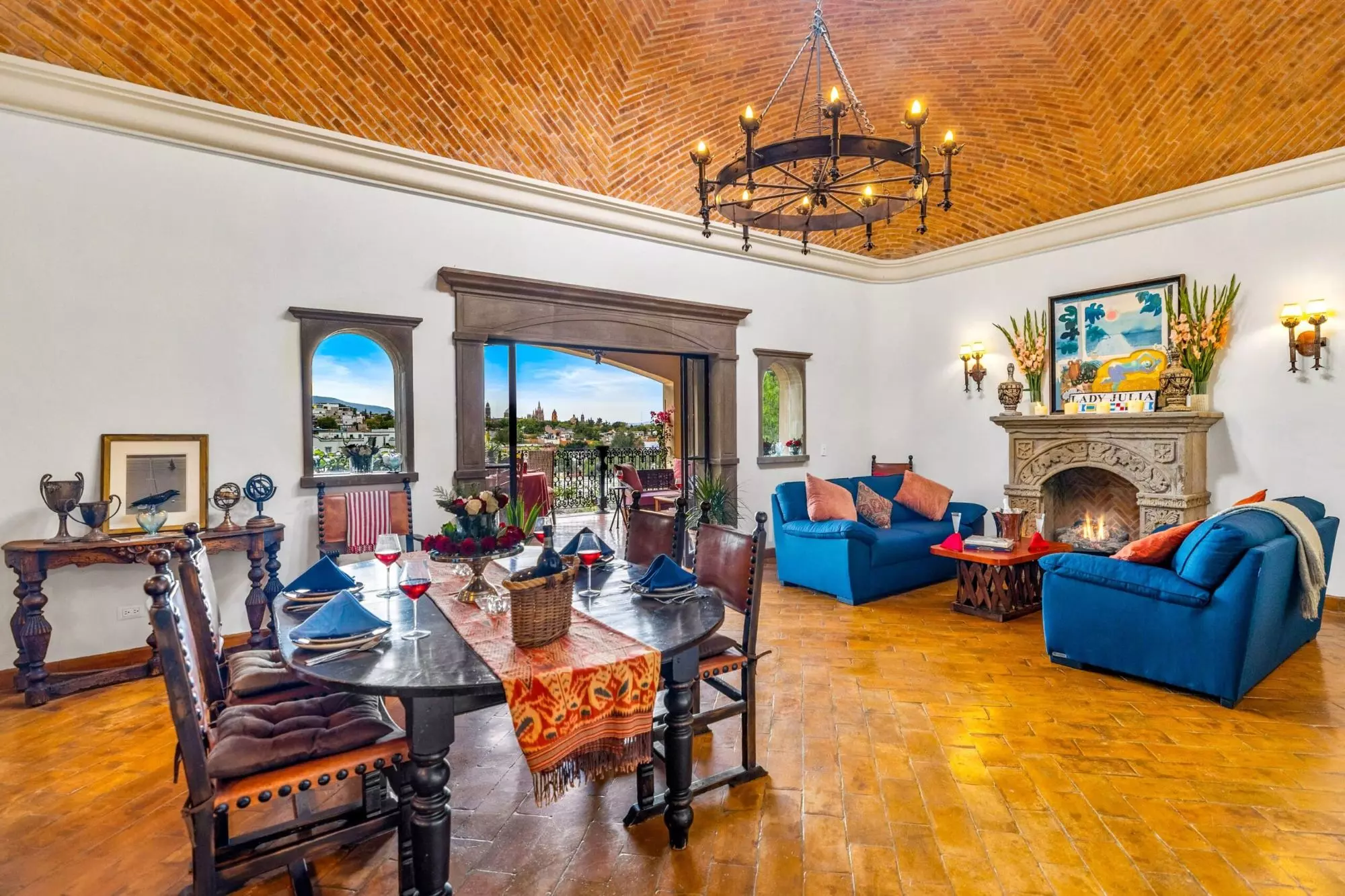 Casa Noche Mágica — El Obraje, San Miguel de Allende — photo 15 — elegant colonial living, panoramic mountain views