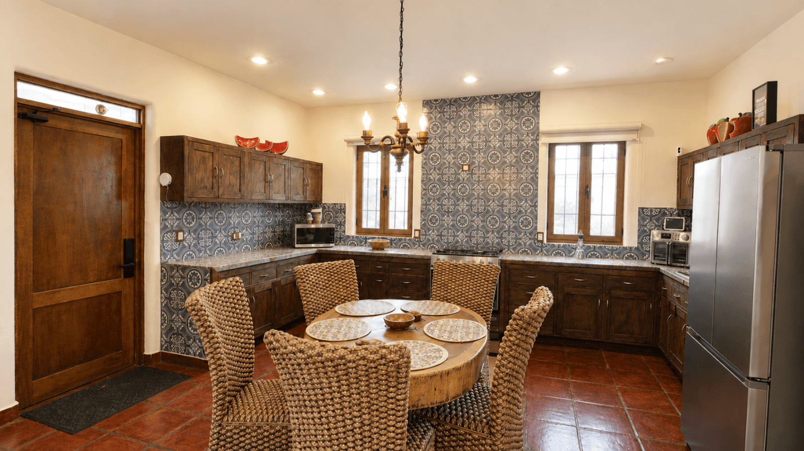 Casa Encantada — Sosnabar, San Miguel de Allende — photo 9 — elegant colonial kitchen, artisanal tilework