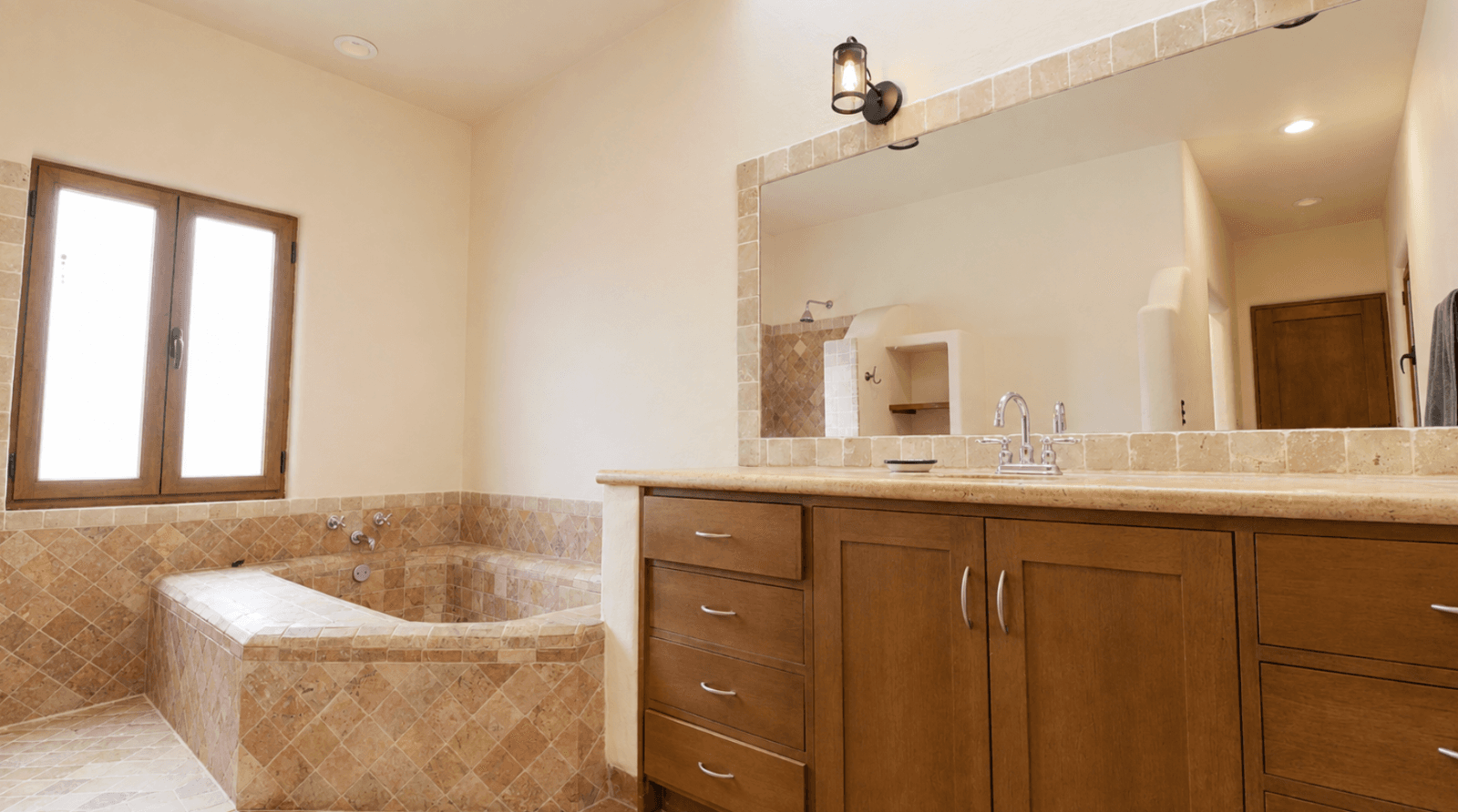 Casa Encantada — Sosnabar, San Miguel de Allende — photo 19 — spa-like luxury master bath retreat
