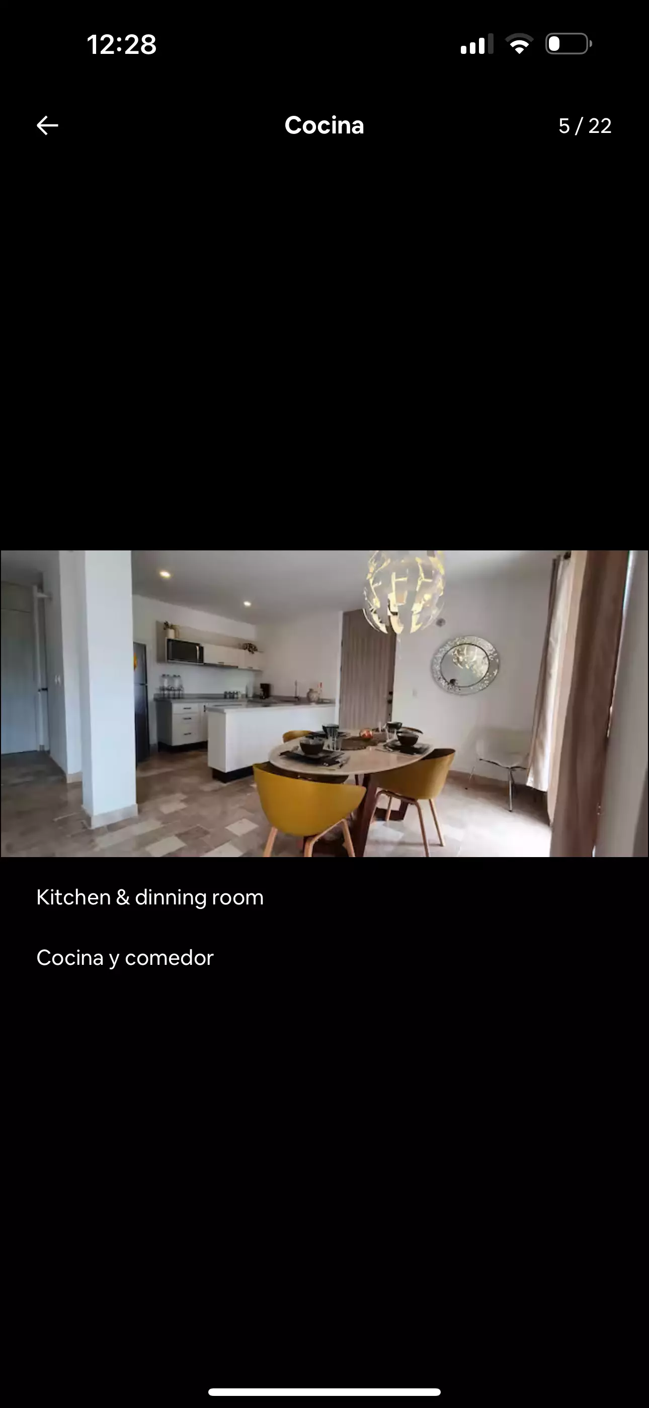 Luminaria Aprtment — El Paraiso, San Miguel de Allende — photo 9 — contemporary kitchen with elegant dining space