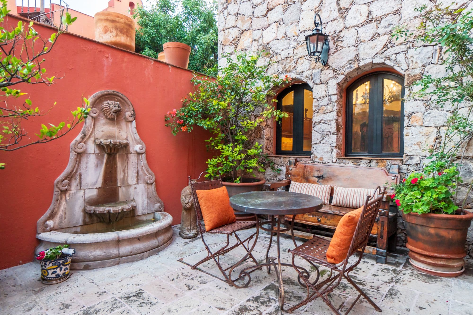 Casa Paraiso — Centro, San Miguel de Allende — photo 2 — enchanting courtyard with colonial fountains