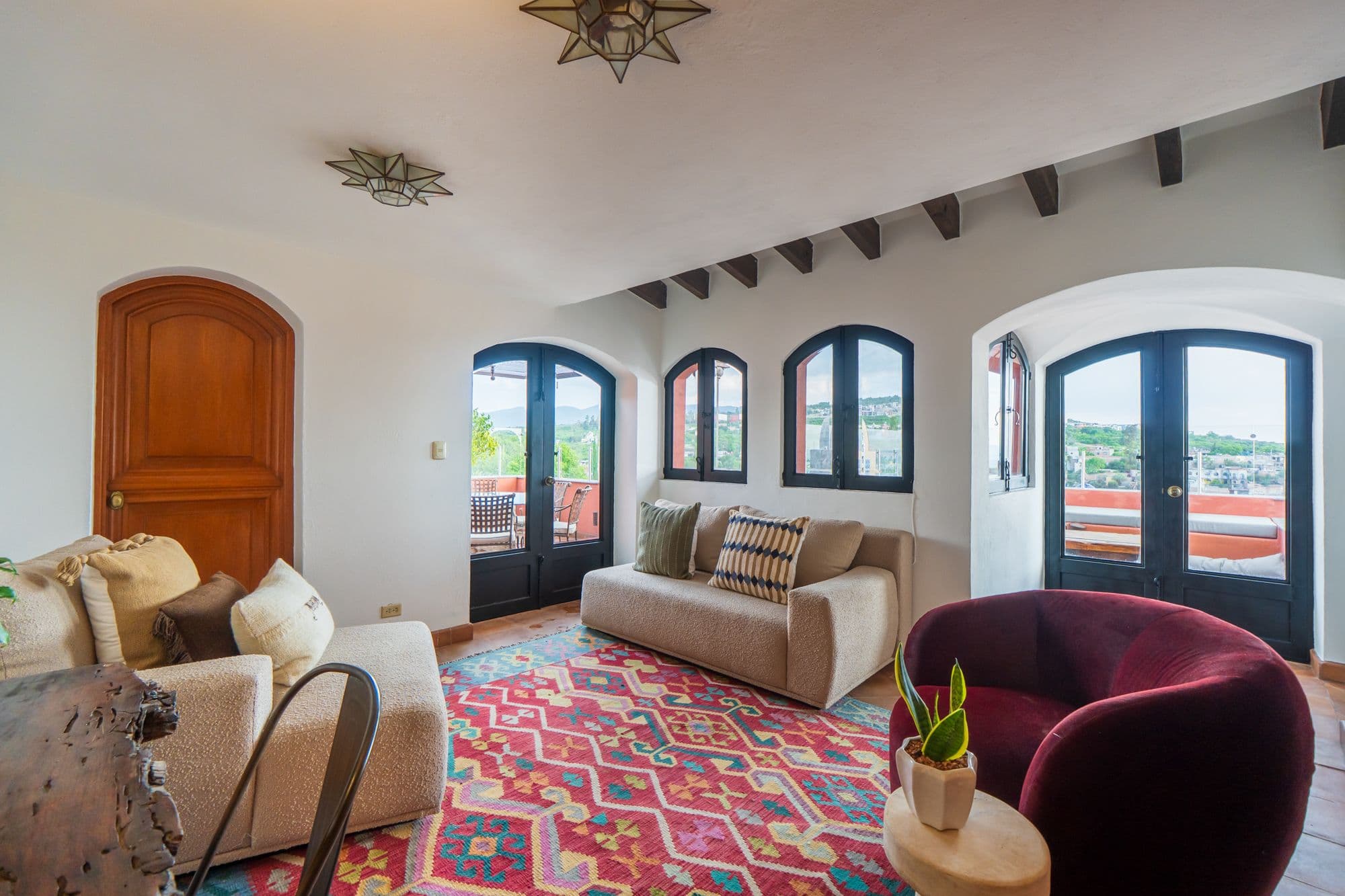 Casa Paraiso — Centro, San Miguel de Allende — photo 21 — luminous rooftop living with panoramic vistas