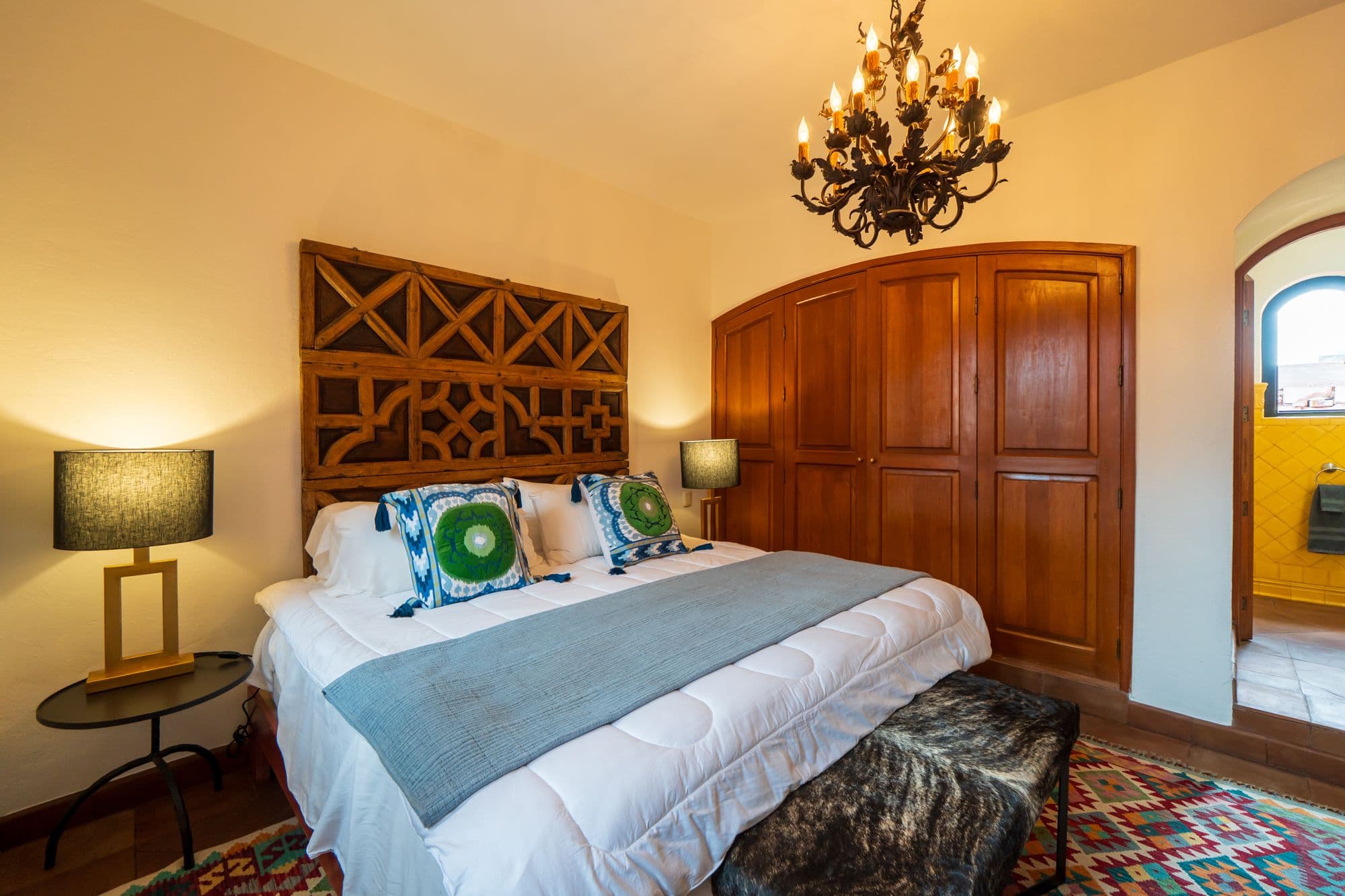 Casa Paraiso — Centro, San Miguel de Allende — photo 15 — handcrafted colonial master suite elegance