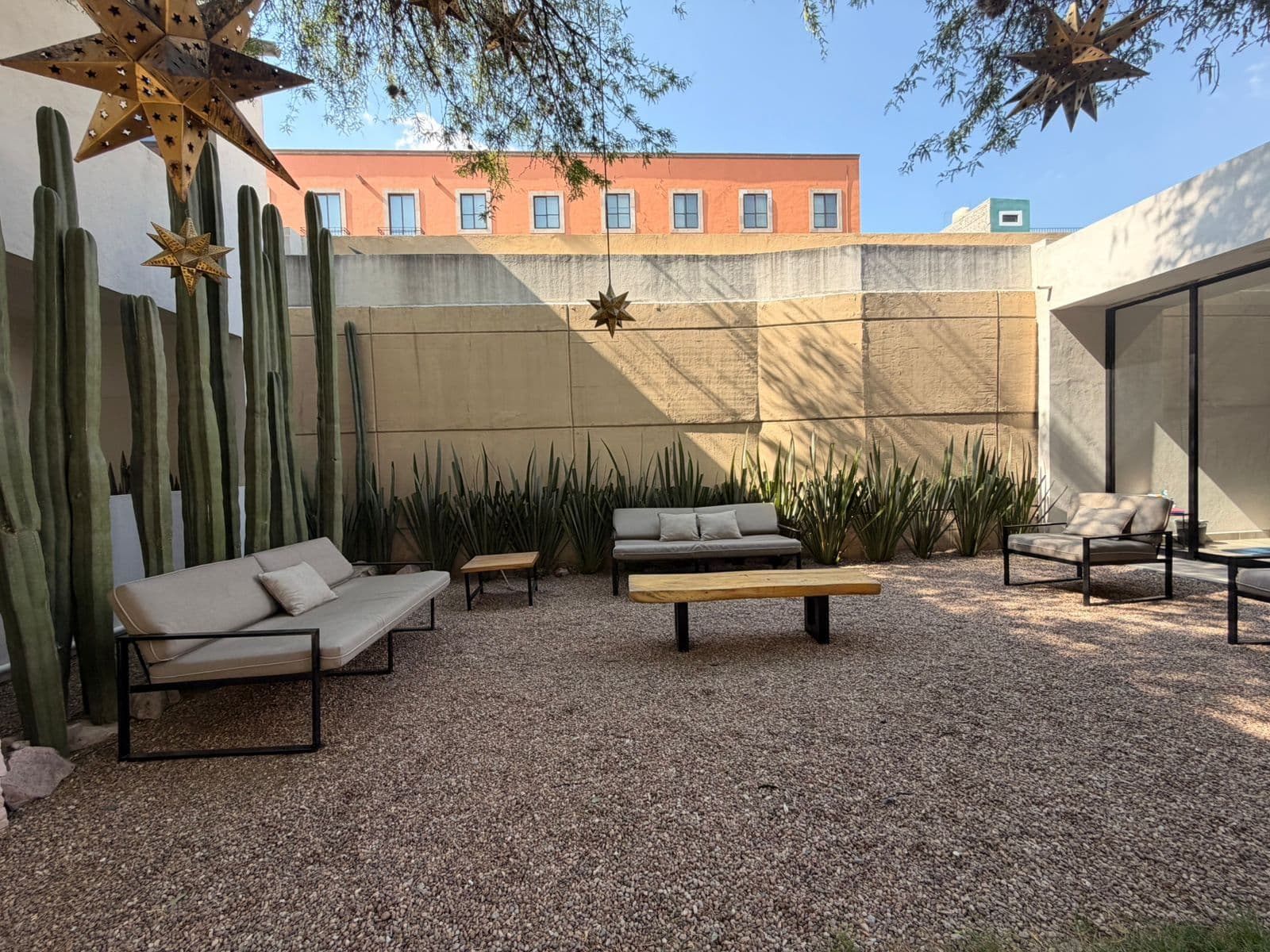 CALZADA DE LA ESTACIÓN 90 1305 — Centro, San Miguel de Allende — photo 19 — serene desert courtyard, architectural elegance