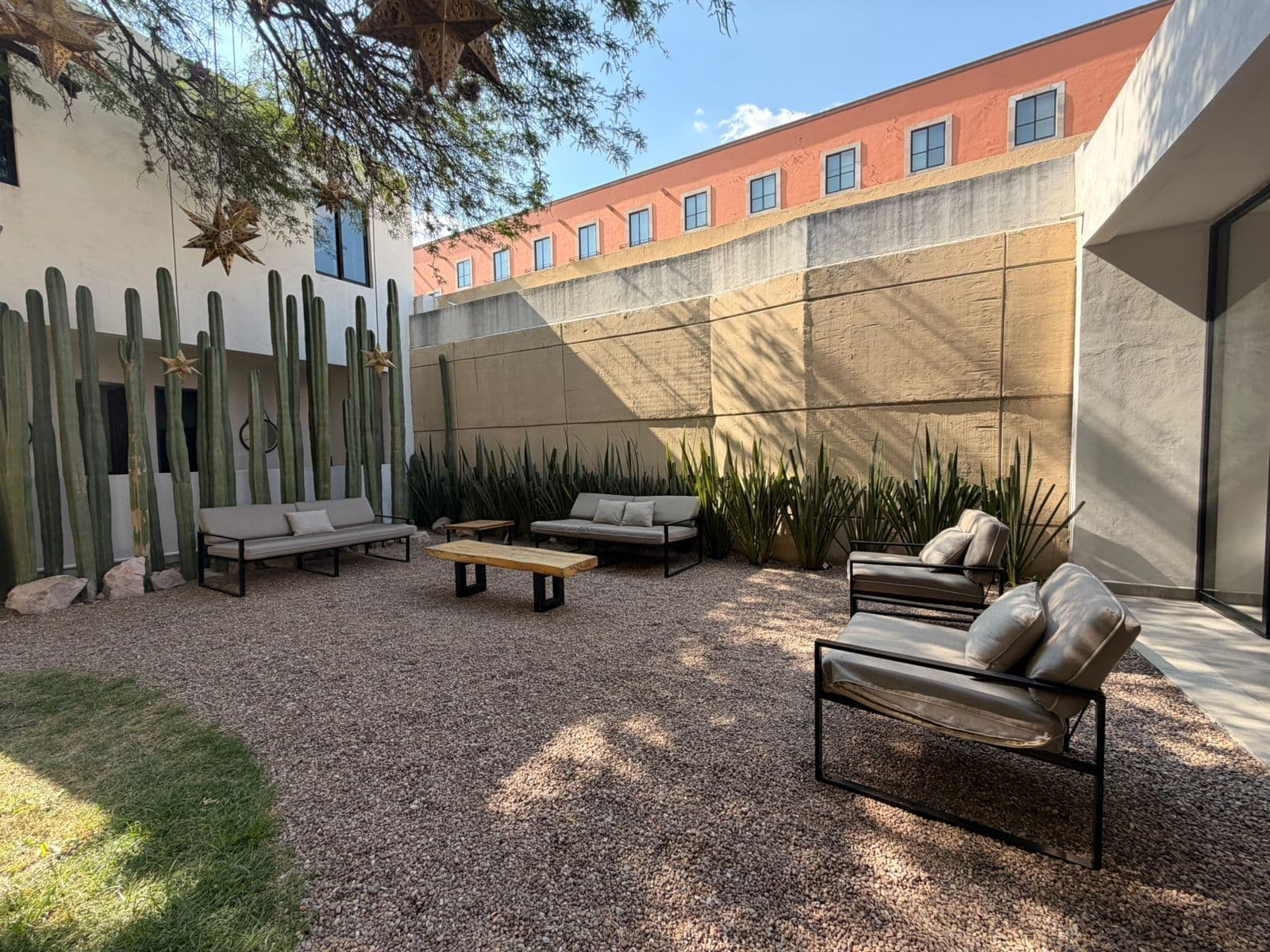 CALZADA DE LA ESTACIÓN 90 1305 — Centro, San Miguel de Allende — photo 20 — serene desert courtyard, modern luxury retreat