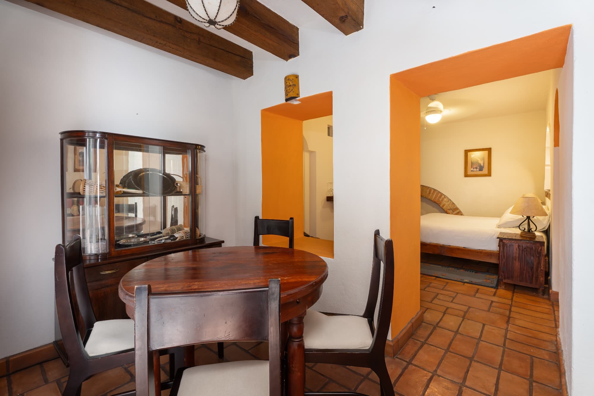 La Posadita — Centro, San Miguel de Allende — photo 26 — elegant dining with vibrant architectural charm