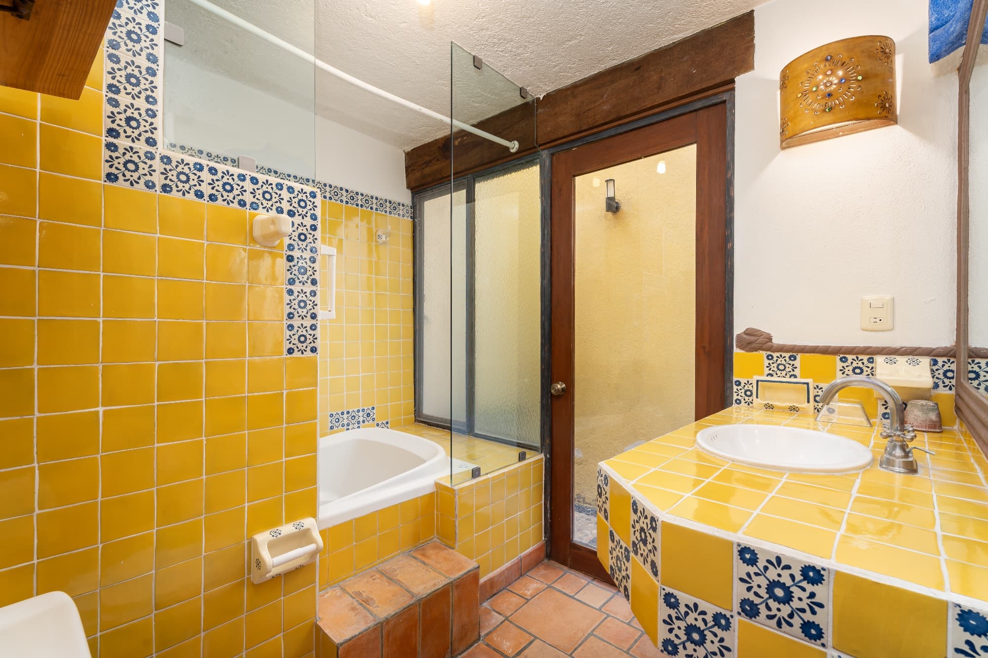 La Posadita — Centro, San Miguel de Allende — photo 31 — vibrant mexican-inspired primary bath