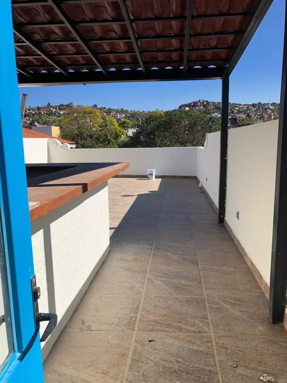 Casa Organica — Guadalupe, San Miguel de Allende — photo 12 — panoramic rooftop terrace with hillside views