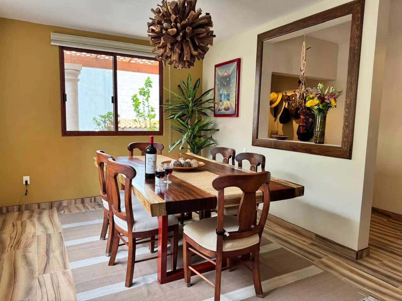 CASA LINDAVISTA — Lindavista, San Miguel de Allende — photo 29 — elegant dining with golden light
