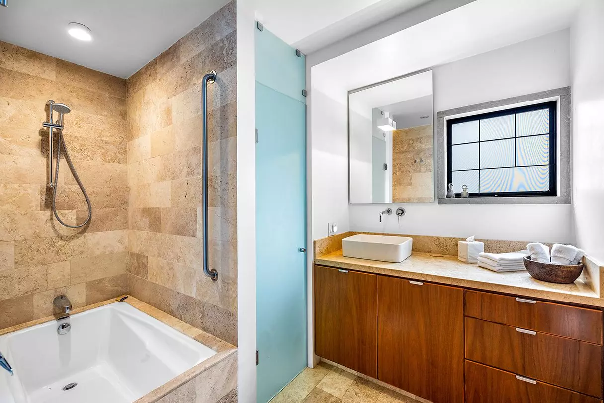 Casa Dos Gatos — Rinconada de Los Balcones, San Miguel de Allende — photo 18 — spa-inspired sanctuary with travertine elegance