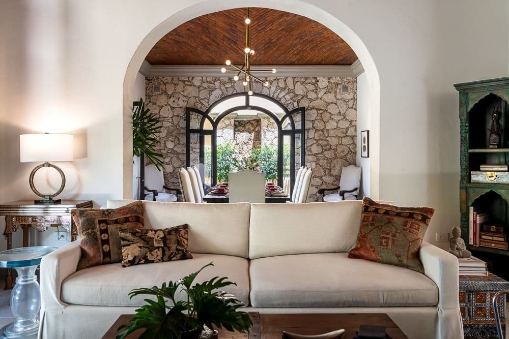 Casa Bella — Guadiana, San Miguel de Allende — photo 5 — elegant archways frame serene living sanctuary