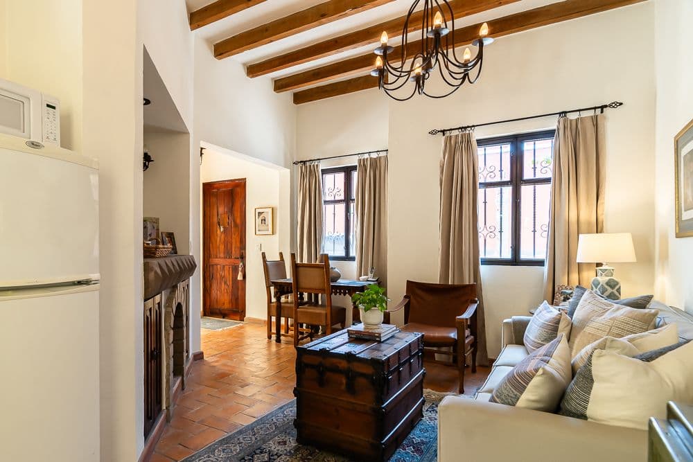Casa Bella — Guadiana, San Miguel de Allende — photo 19 — sunlit colonial living with rustic beams