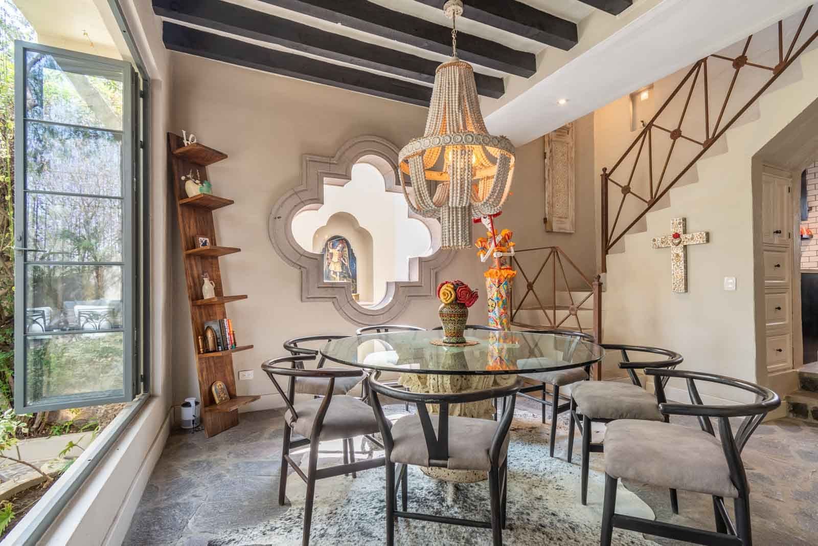 The Hidden Enclave — Centro, San Miguel de Allende — photo 8 — sophisticated dining, soaring ceilings, curated elegance