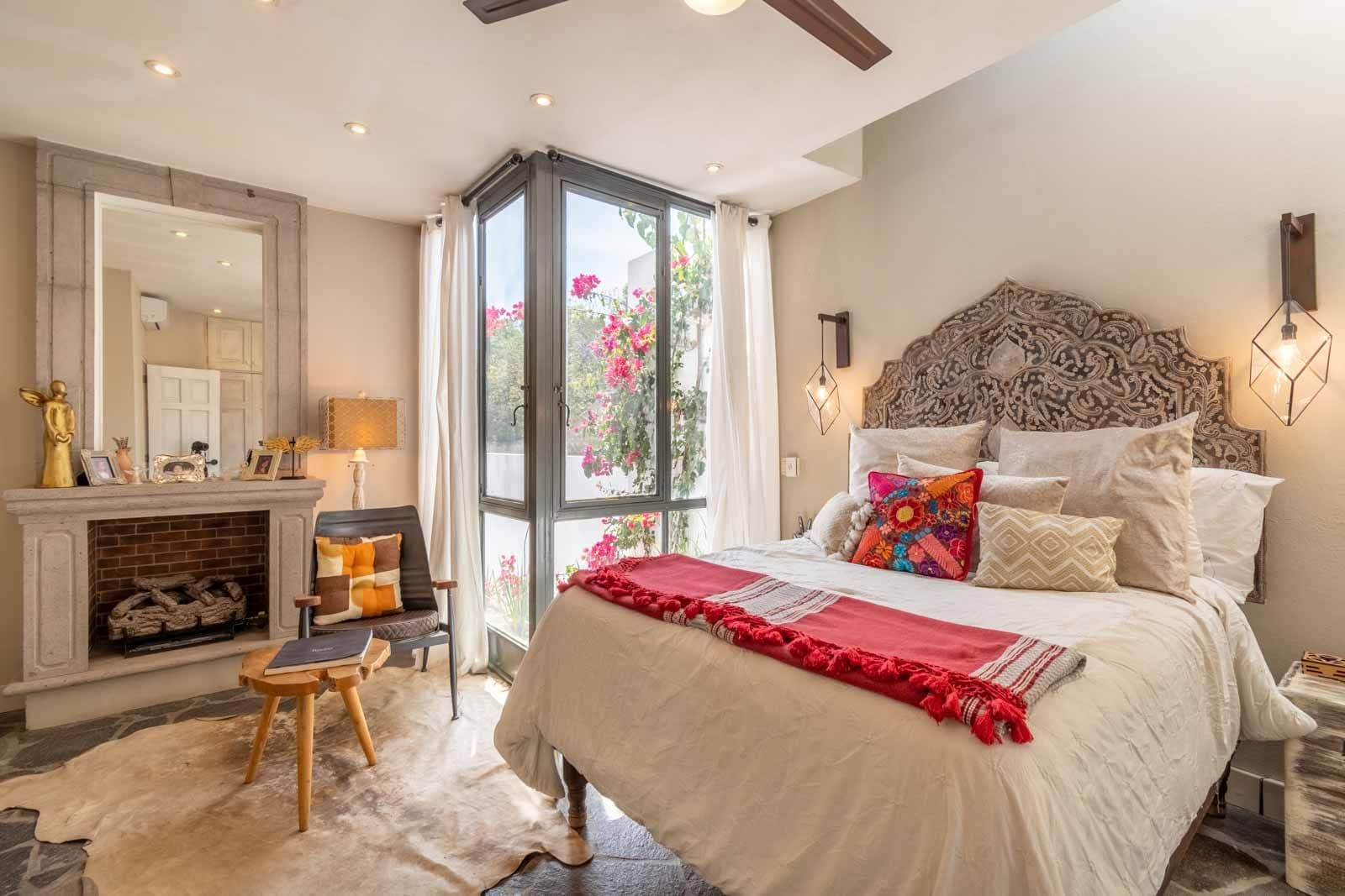 The Hidden Enclave — Centro, San Miguel de Allende — photo 21 — luxurious primary suite, garden views