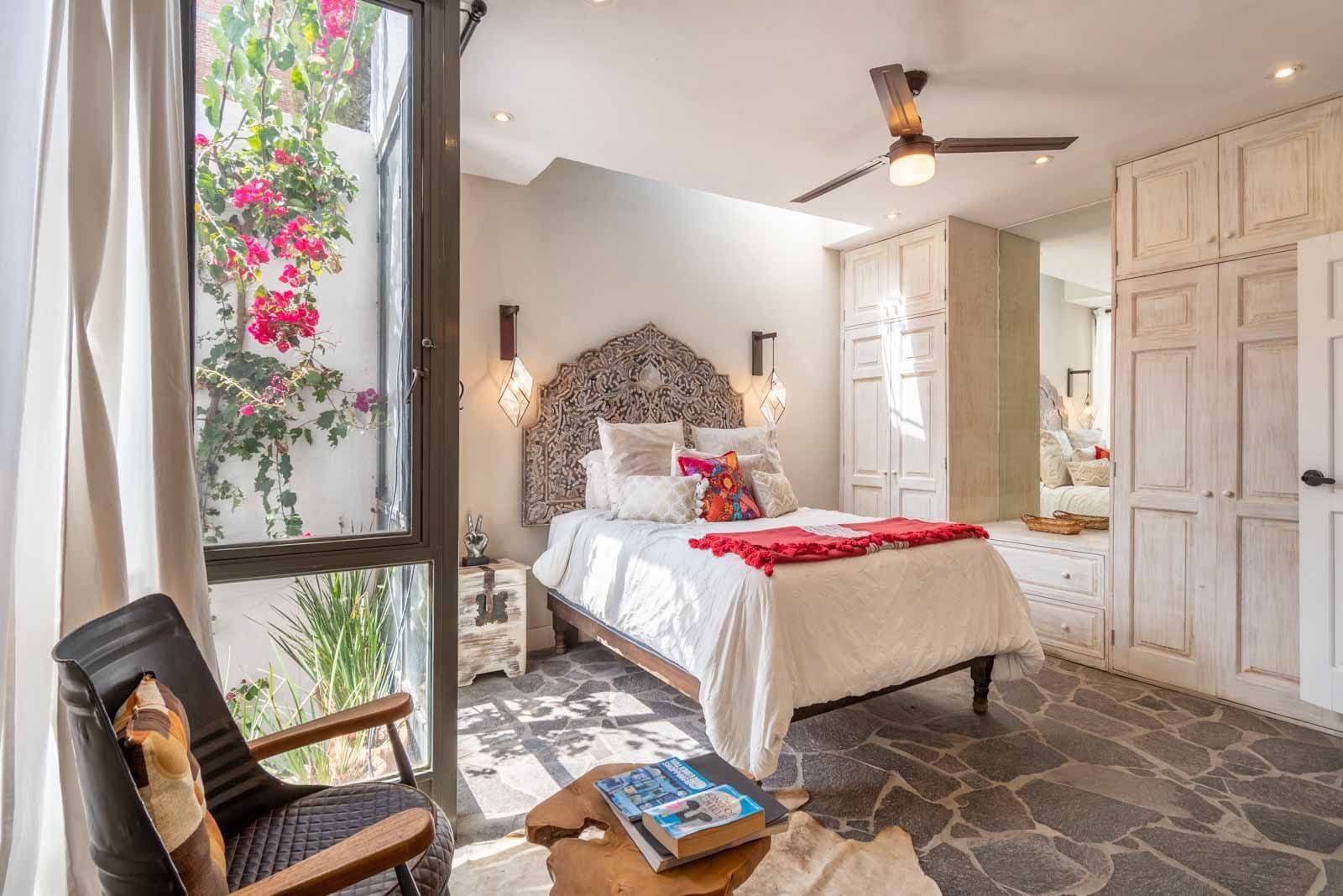 The Hidden Enclave — Centro, San Miguel de Allende — photo 20 — sun-drenched master suite, artisanal charm