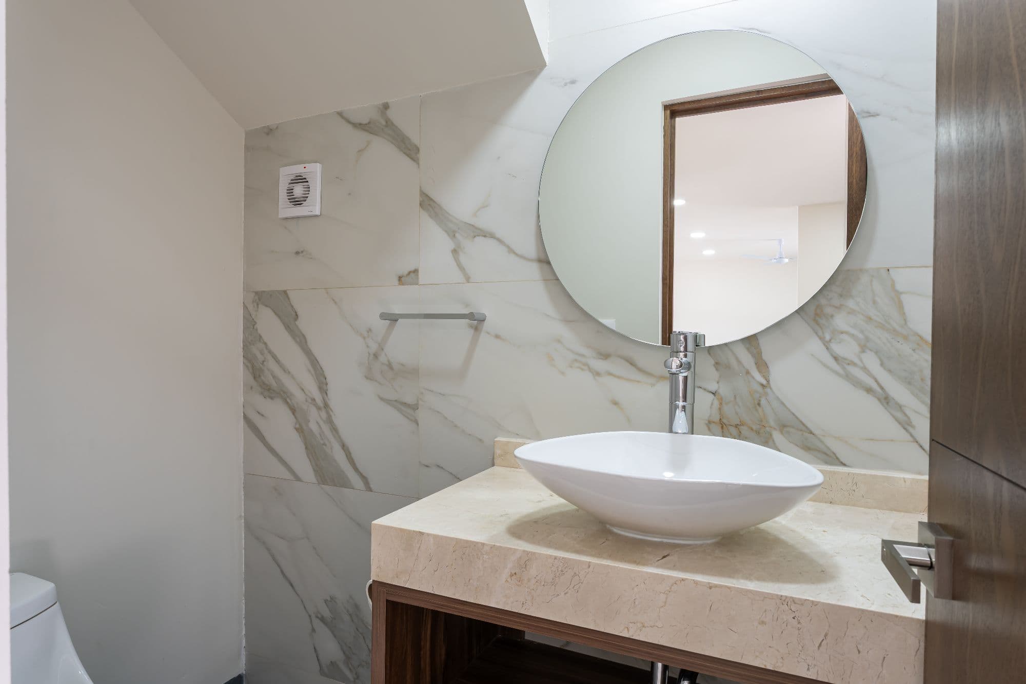 Casa Lavanda — Zirándaro, San Miguel de Allende — photo 28 — elegant marble spa bathroom sanctuary