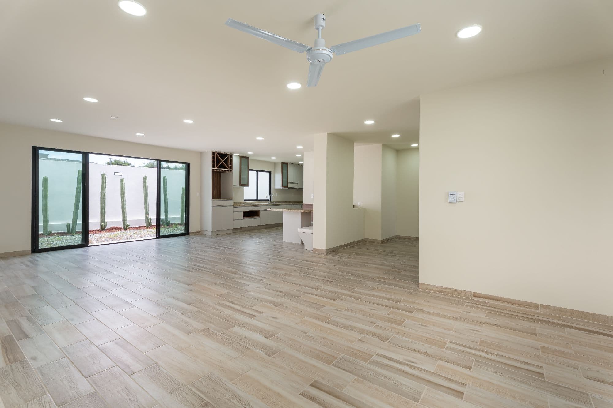 Casa Lavanda — Zirándaro, San Miguel de Allende — photo 6 — bright, open-plan living with courtyard views