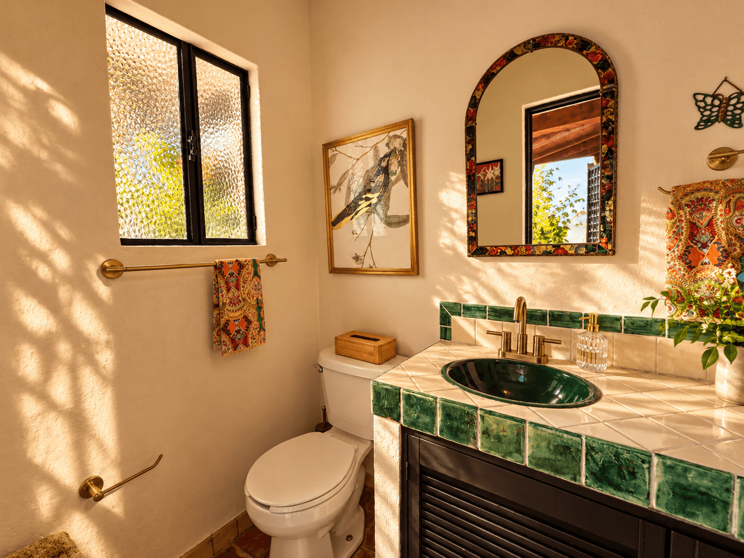 Casa Luna Blanca — San Antonio, San Miguel de Allende — photo 25 — artisan bathroom, luminous mexican charm